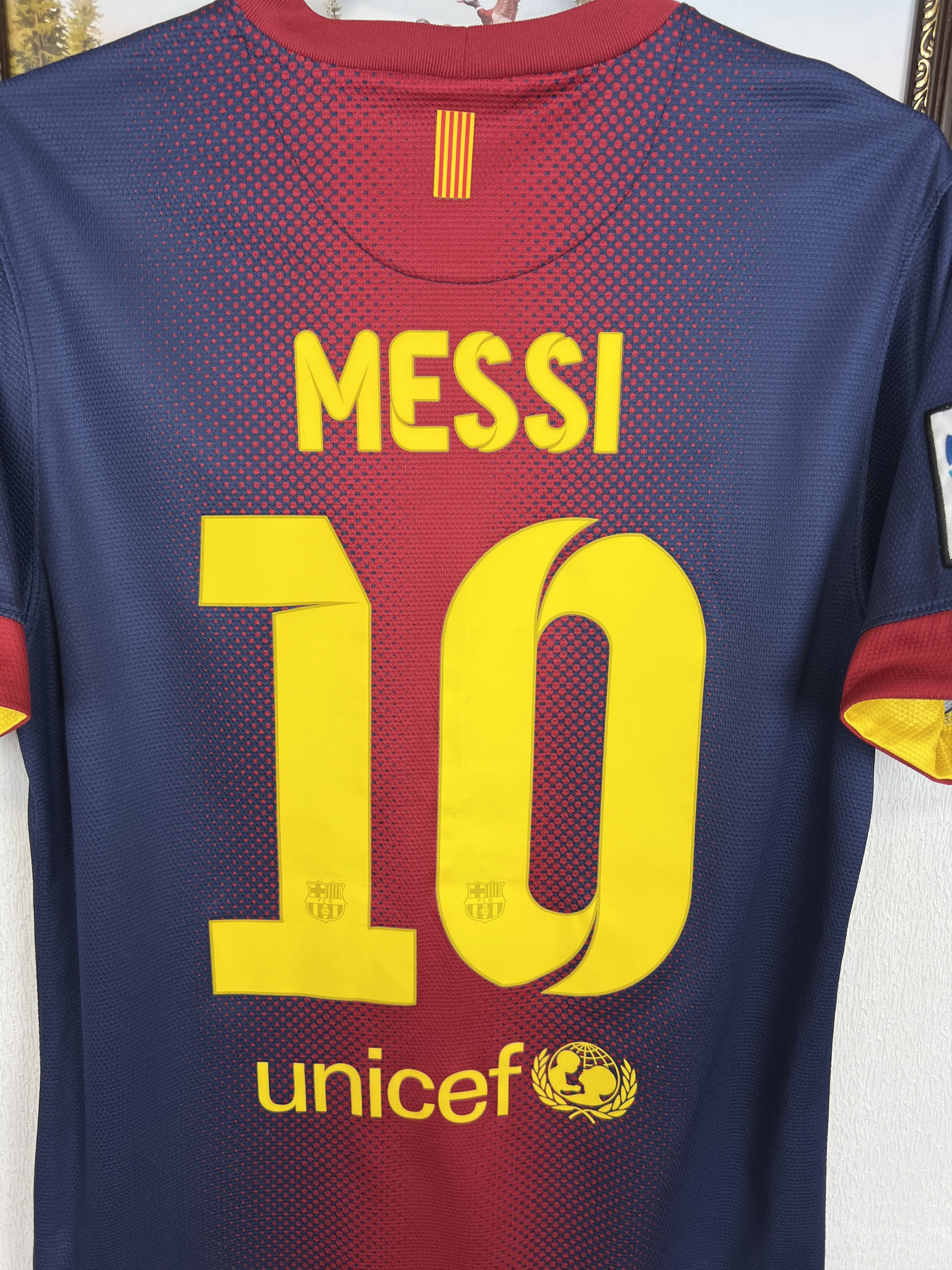 Nike Barcelona football shirt 2012 Soccer #10 Messi Tee Hype Size US S / EU 44-46 / 1 - 2 Thumbnail