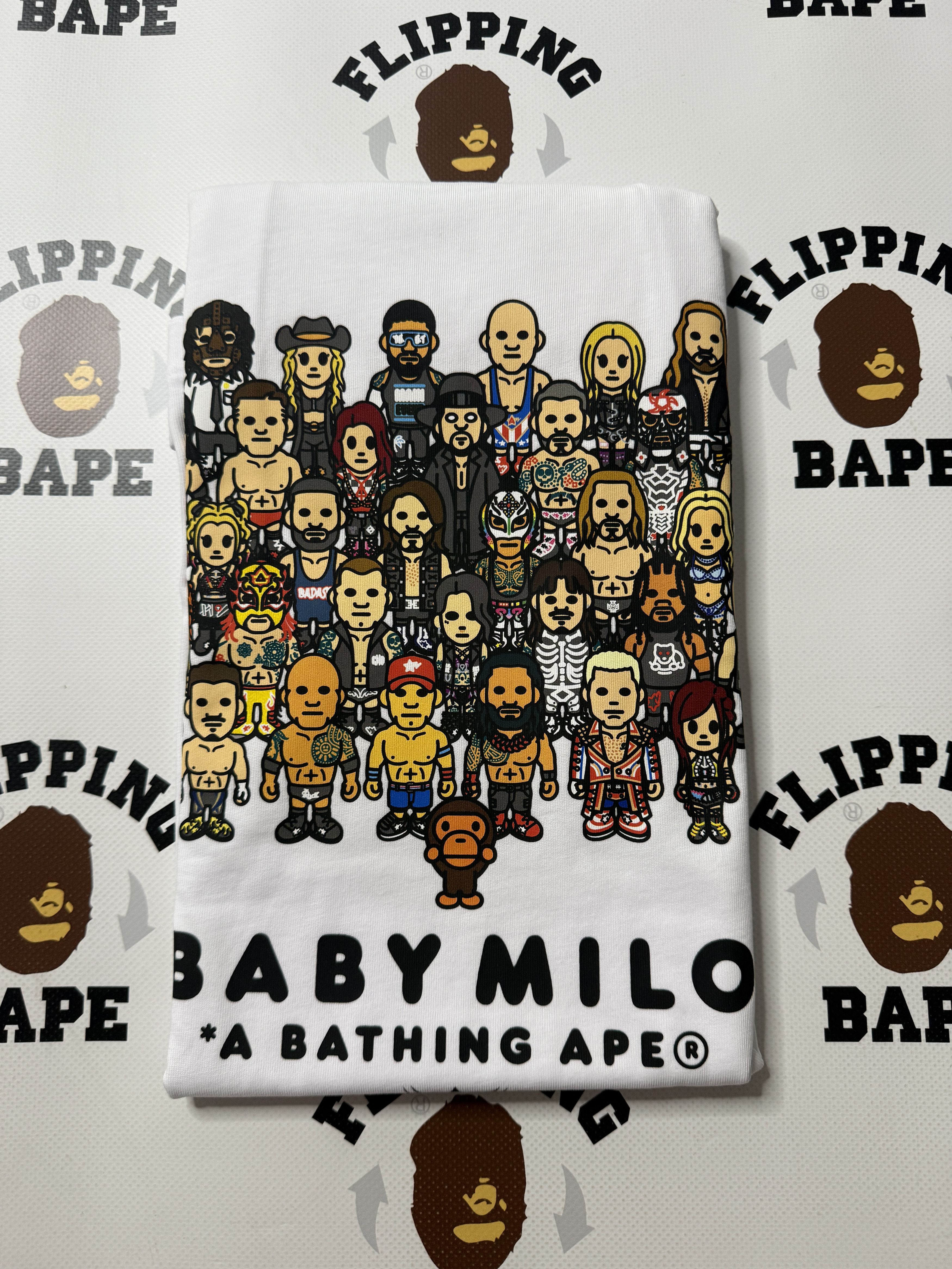 Bape BAPE X WWE WRESTLERS BABY MILO RELAXED FIT TEE Size US M / EU 48-50 / 2 - 11 Thumbnail