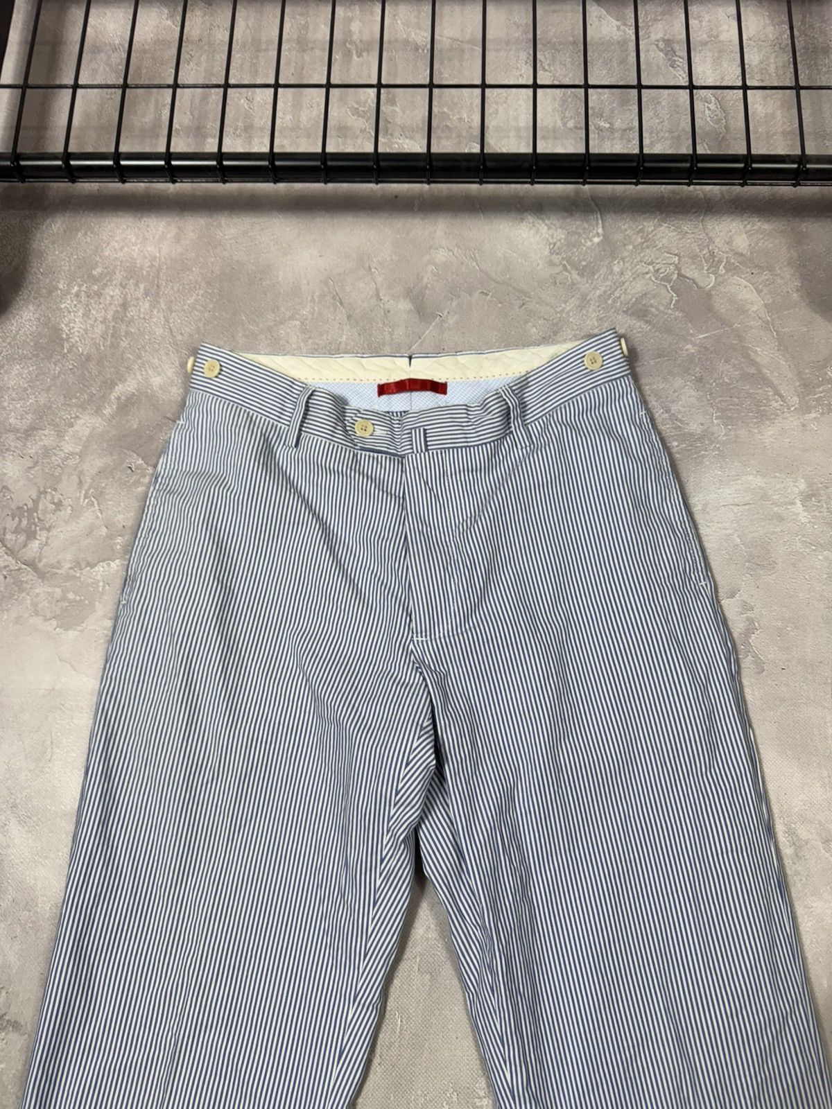 Hackett Vintage Hackett London Stripped Blue Chino Pants Size US 30 / EU 46 - 3 Thumbnail