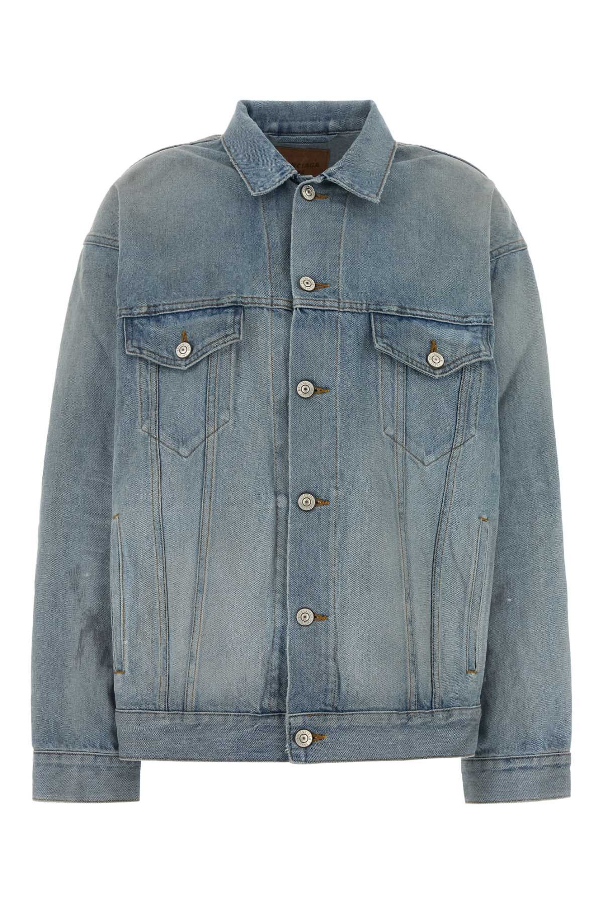 Balenciaga Denim Jacket Size S / US 4 / IT 40 - 1 Thumbnail