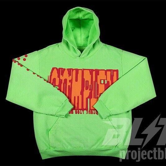 Designer CACTUS FLEA MARKET COMPLEXCON HOODIE FLURO GREEN CPFM Size US 34 / EU 50 - 1 Thumbnail