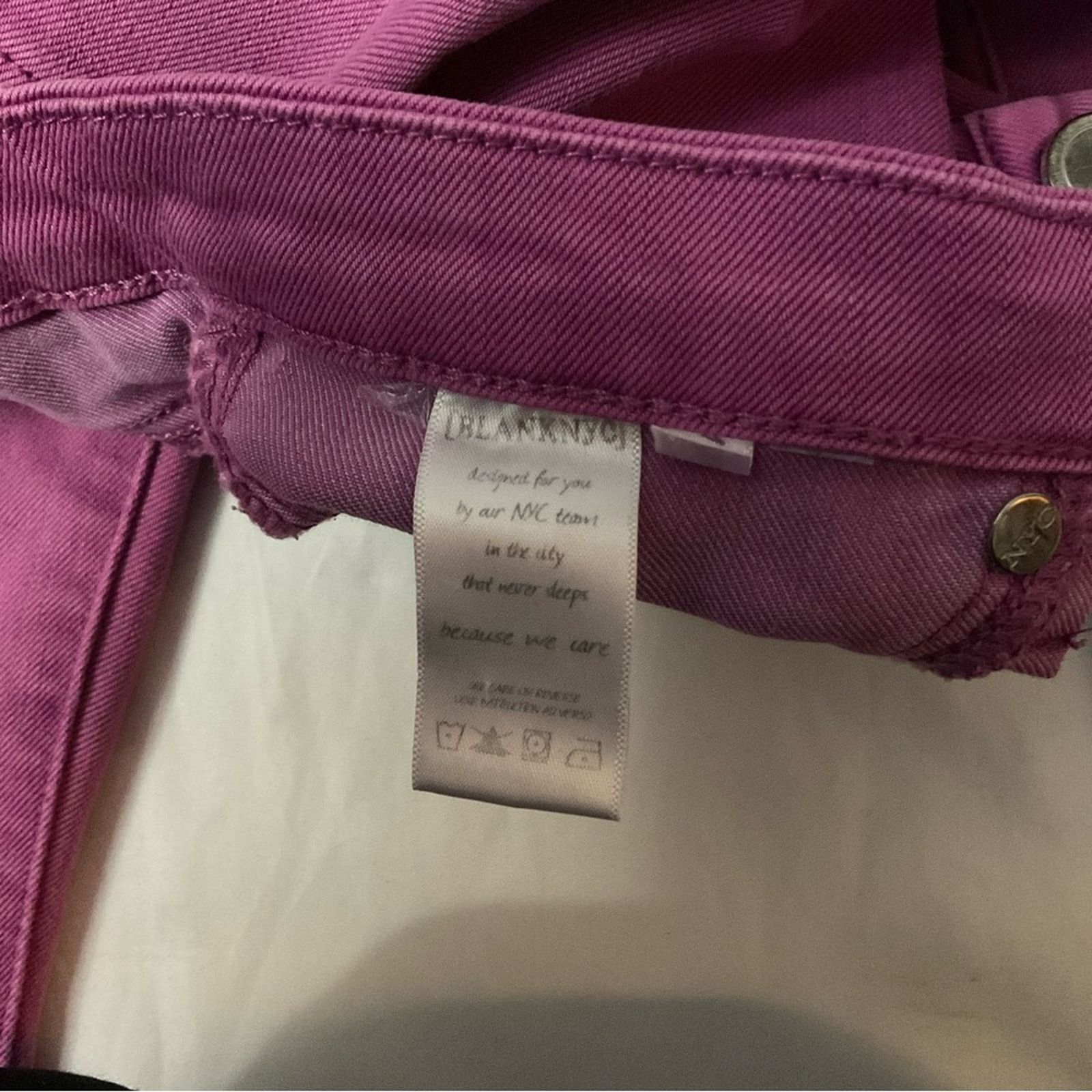 BLANKNYC Blank NYC Pink Denim Skinny Jeans 27 Size 27" / US 4 / IT 40 - 8 Thumbnail
