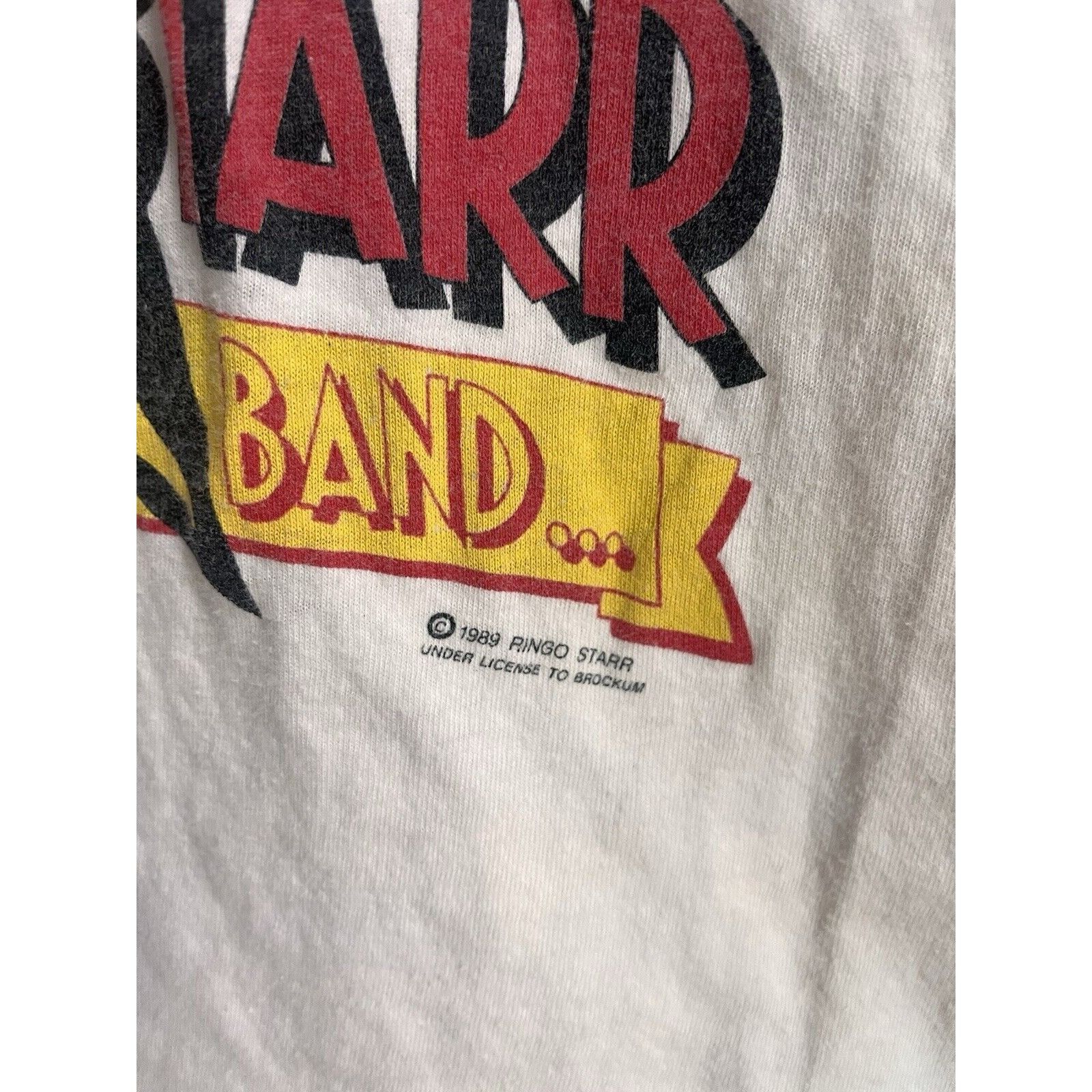 Band Tees VINTAGE THE BEATLES RINGO STARR SINGLE STITCH SLEEVELESS TEE Size US M / EU 48-50 / 2 - 3 Thumbnail