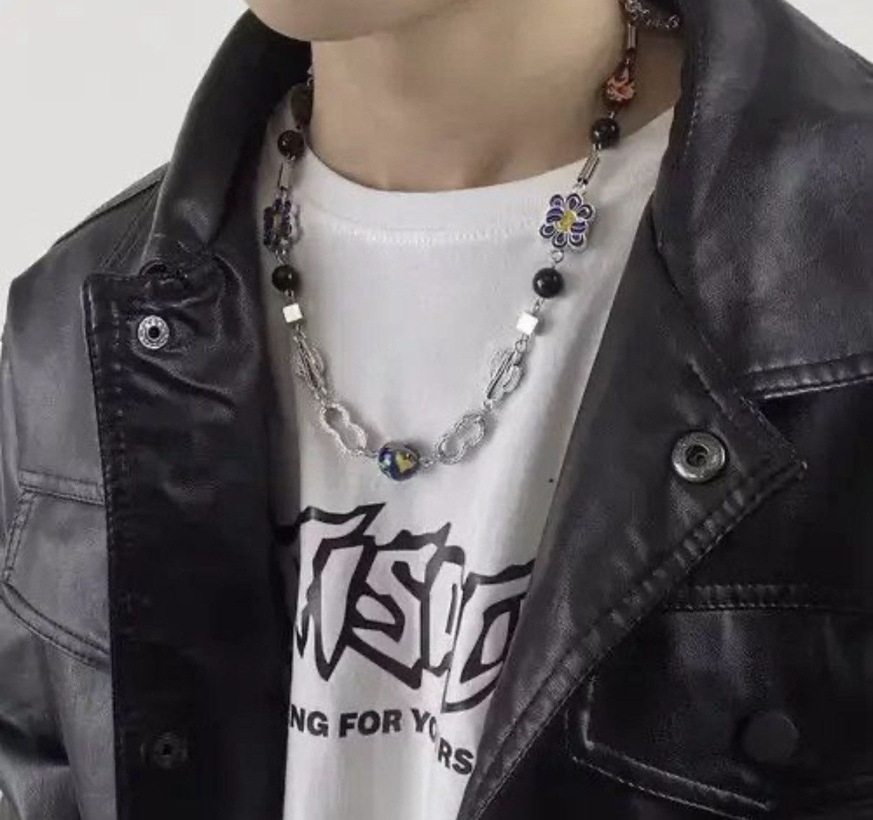 Japanese Brand × Jewelry Retro punk cactus the planet chain necklace aesthetic Size ONE SIZE - 1 Thumbnail