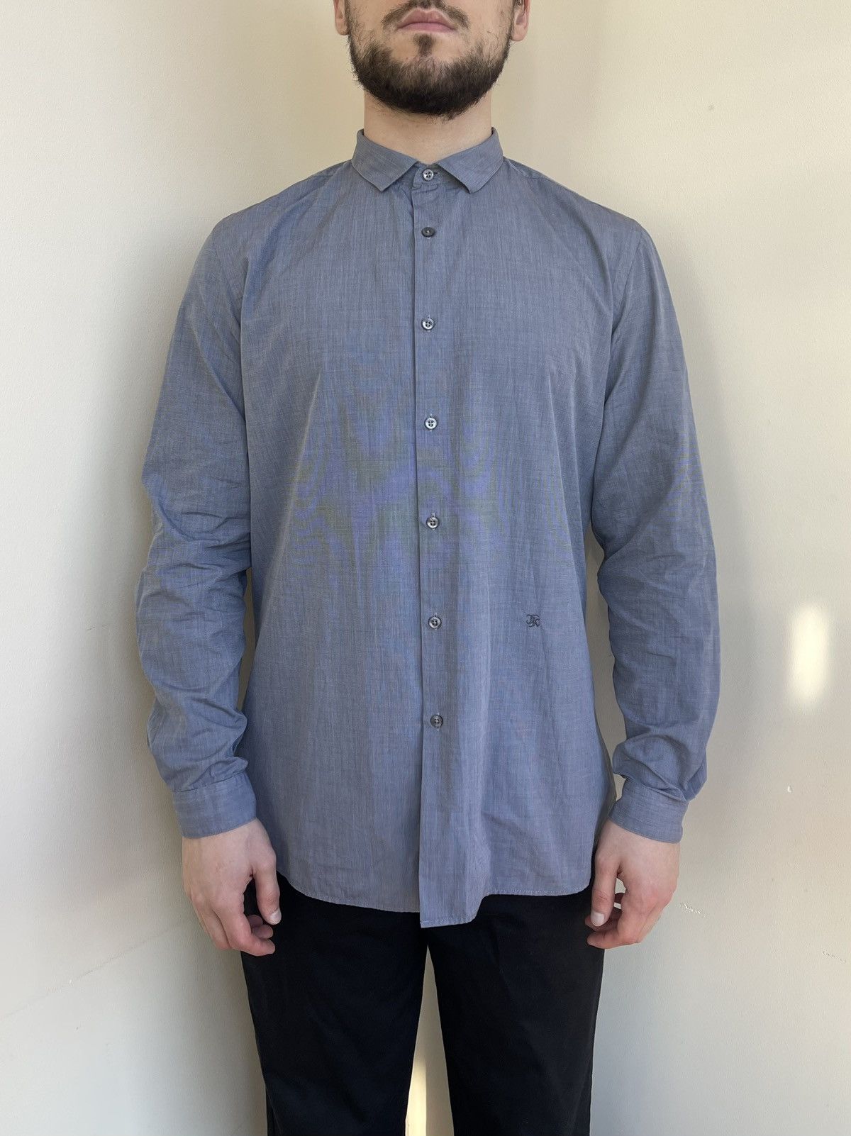 The Kooples The Kooples Adjusted Button Up Long Sleeve Shirt Size US L / EU 52-54 / 3 - 3 Thumbnail