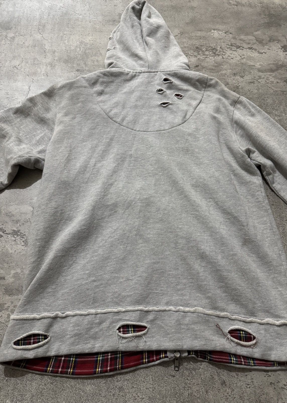 Japanese Brand DURALIUM DISTRESSED SHOOT DESIGN POEM GRUNGE HOODIE Size US M / EU 48-50 / 2 - 4 Thumbnail