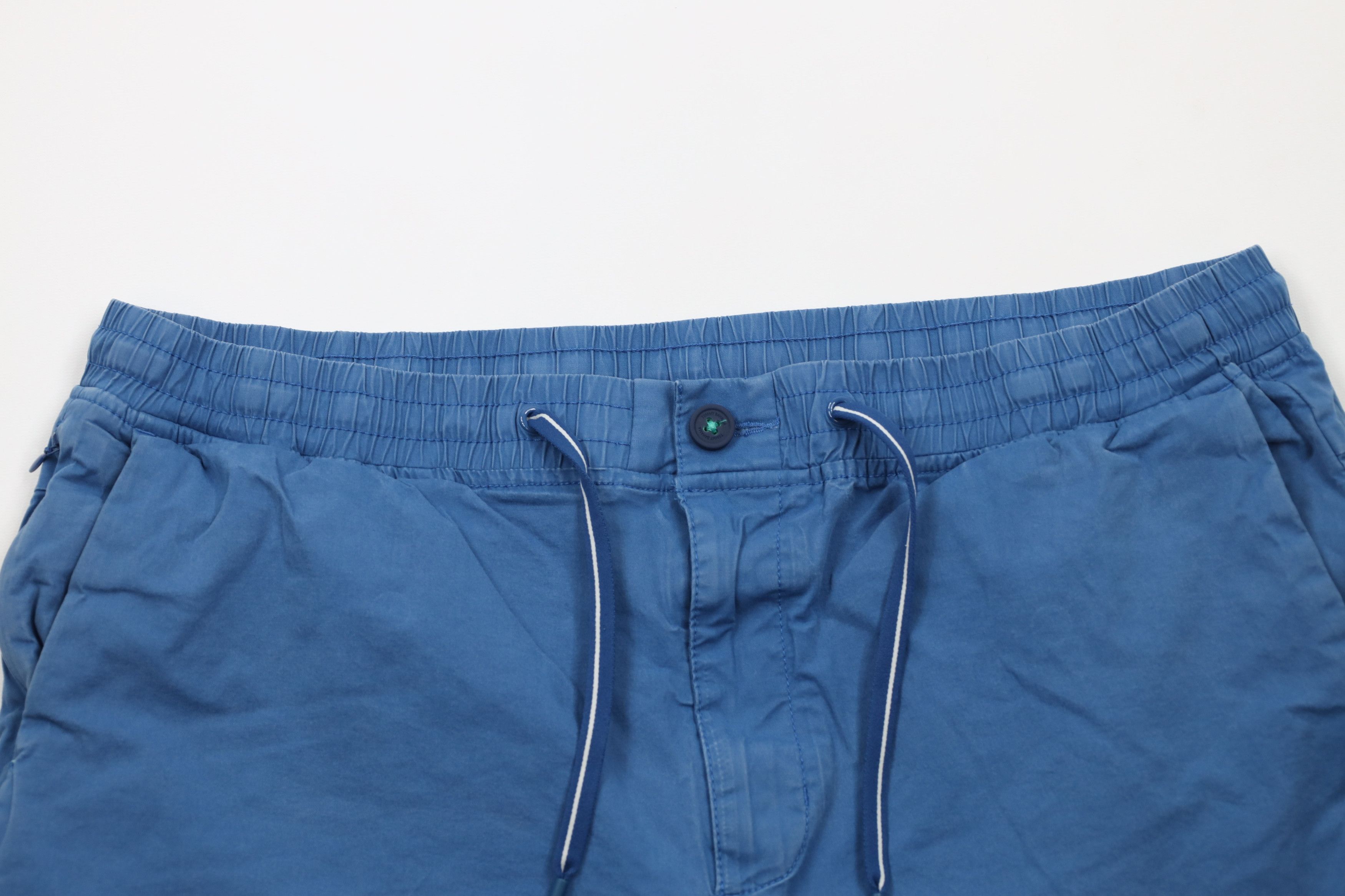 Tommy Bahama × Vintage Vintage Y2K Tommy Bahama Marlin Logo Above Knee Shorts Blue Size US 36 / EU 52 - 2 Thumbnail