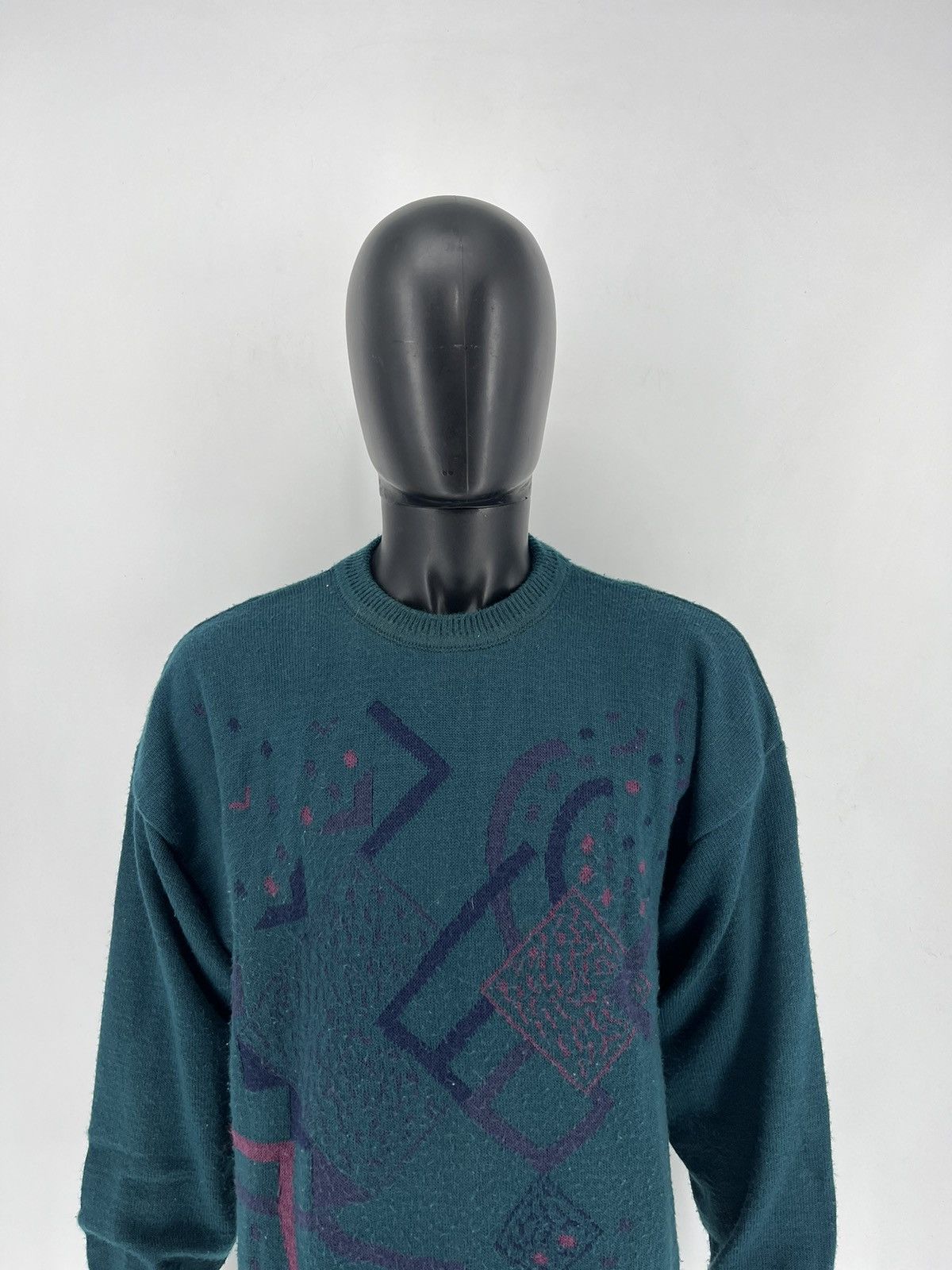 Vintage Vintage 90s Wool Sweater Oversize Made in Size US L / EU 52-54 / 3 - 1 Thumbnail