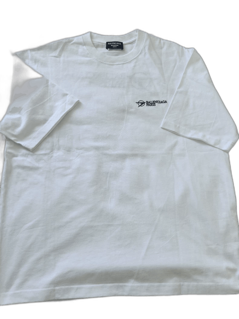 Balenciaga Balenciaga White T-Shirt with Embroidered Logo Size US L / EU 52-54 / 3 - 1 Thumbnail