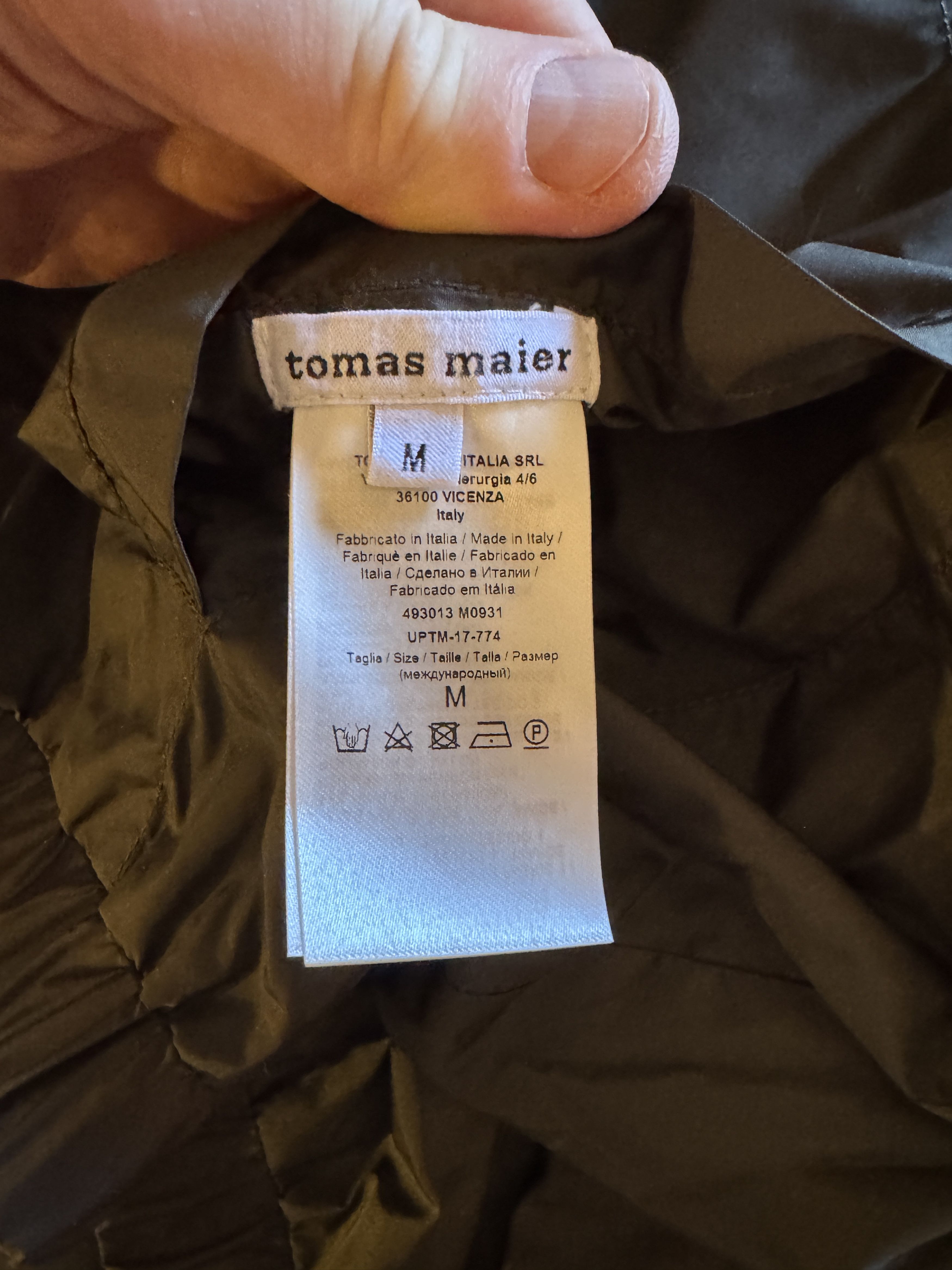 Tomas Maier Olive / camo reversible windbreaker Size US M / EU 48-50 / 2 - 4 Thumbnail