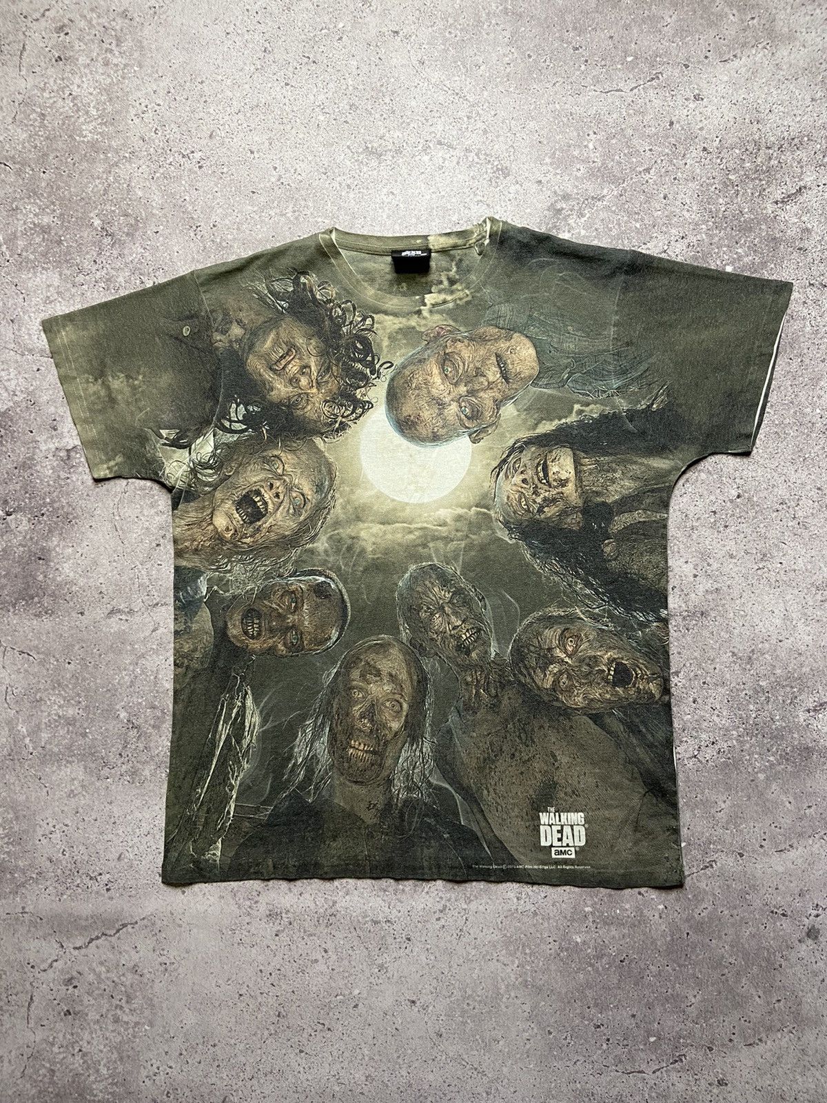 Vintage Vintage The Walking Dead AMC 2015 Promo Print T-Shirt Tee Size US XL / EU 56 / 4 - 1 Thumbnail