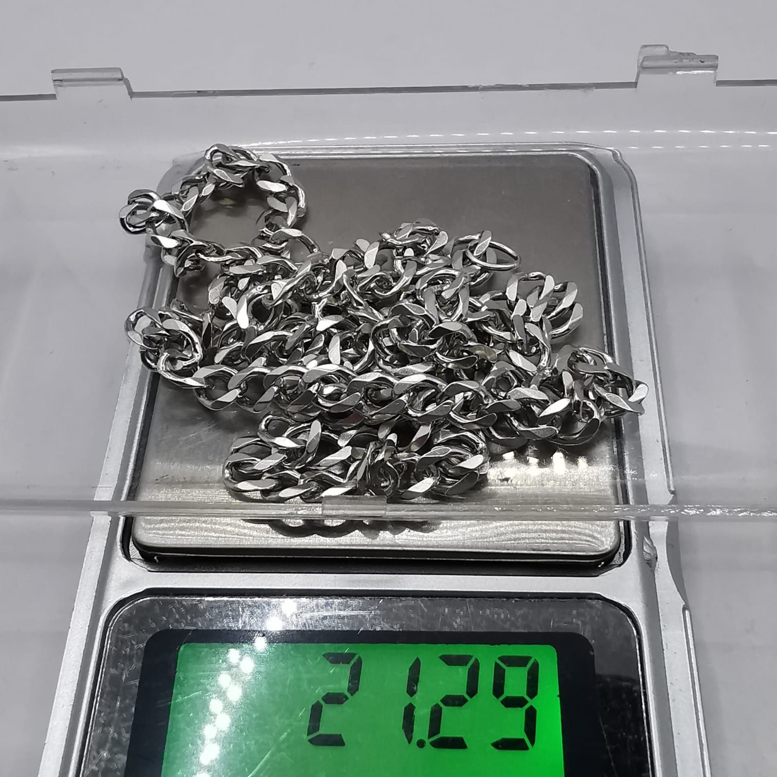 Sterling Silver Vintage Jewelry Chain, 925 Sterling Silver, Signed 21,29g Size ONE SIZE - 7 Thumbnail