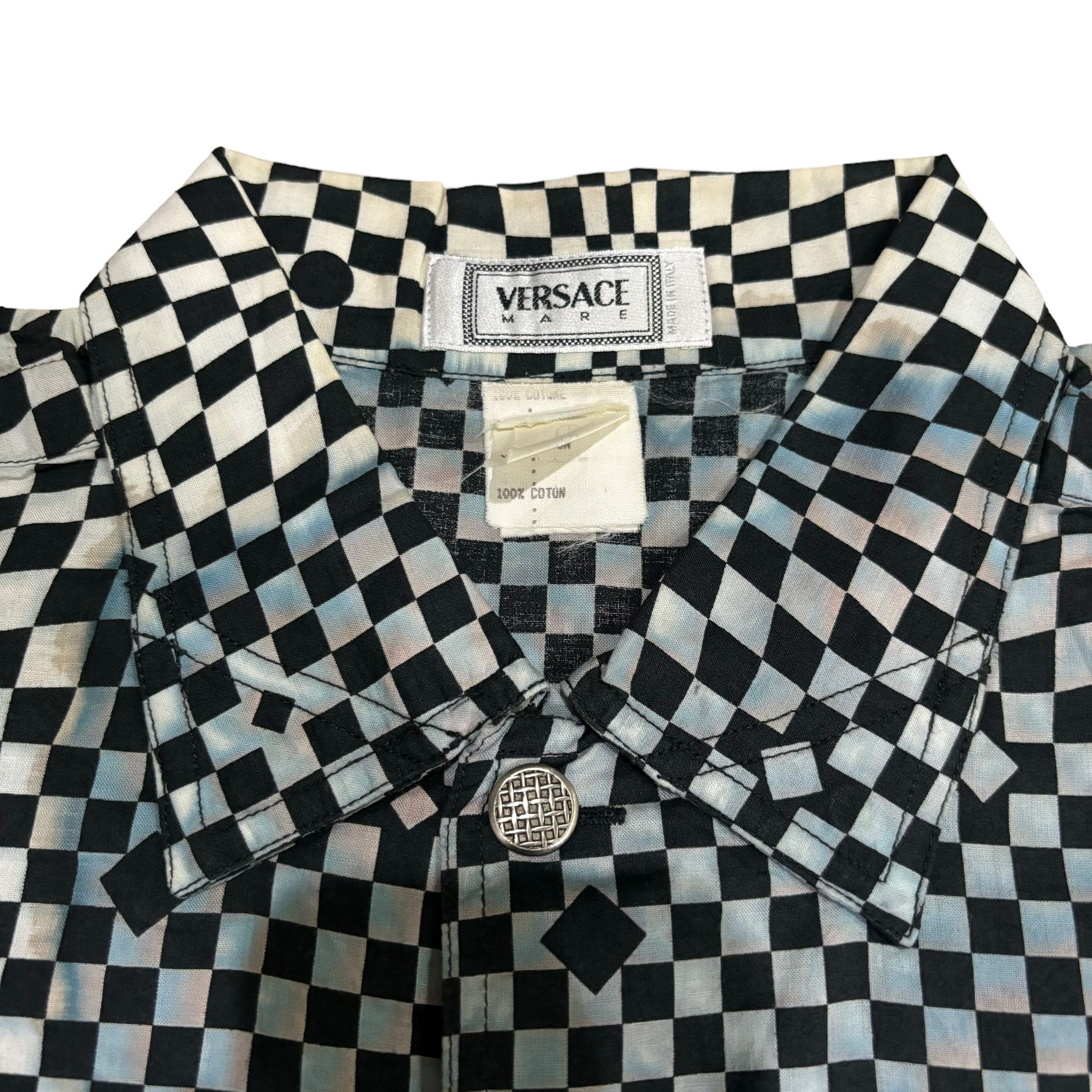 Versace Vintage Versace Mare Psychedelic Shirt Size US L / EU 52-54 / 3 - 7 Thumbnail