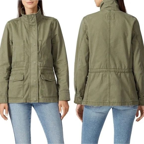 Madewell Madewell XS Olive Green Moto Military Army Utility Jacket PA Size XS / US 0-2 / IT 36-38 - 14 Thumbnail