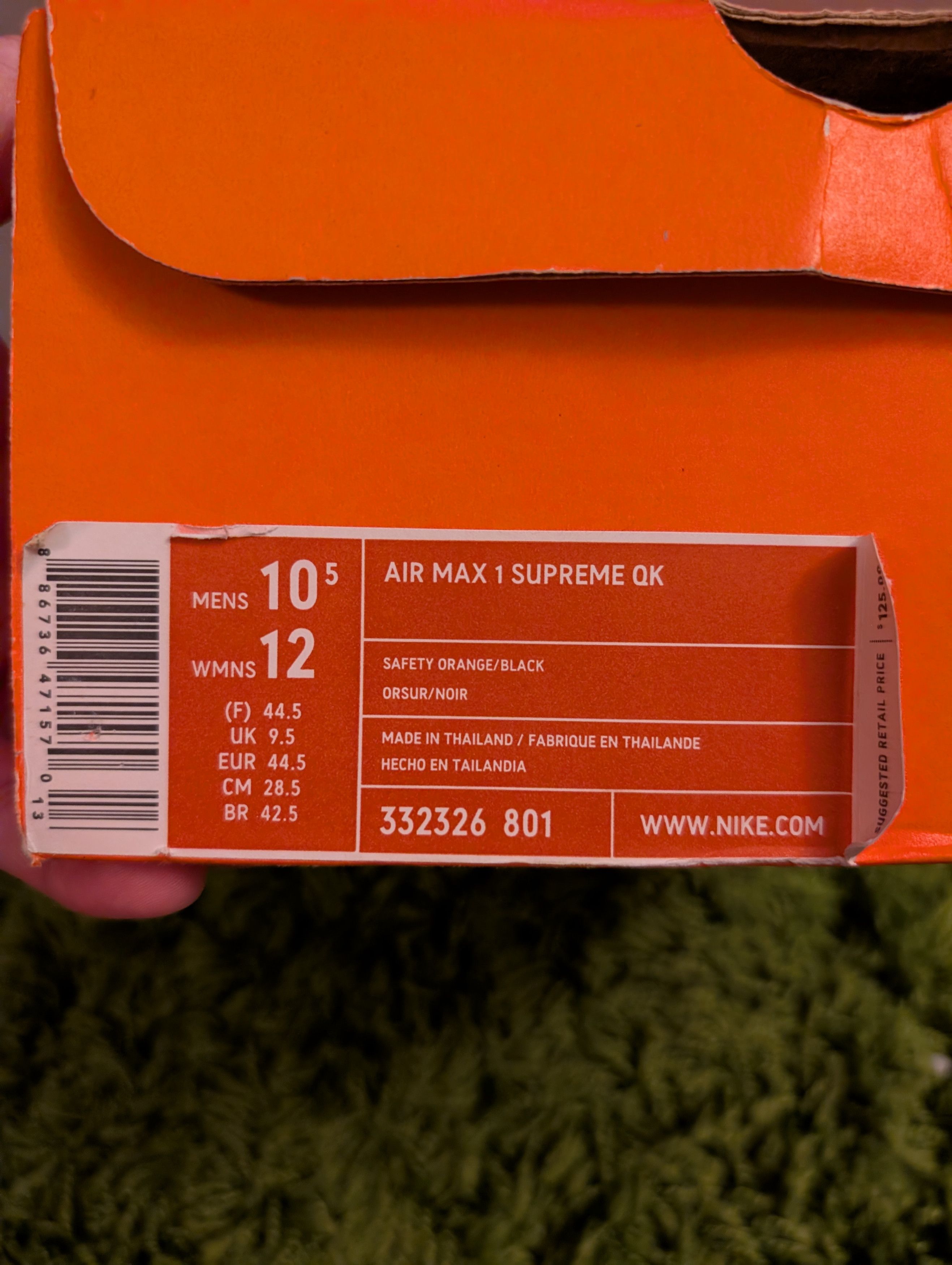 Nike Nike Air Max 1 Supreme QK Safari Size 10.5 Size US 10.5 / EU 43-44 - 12 Thumbnail