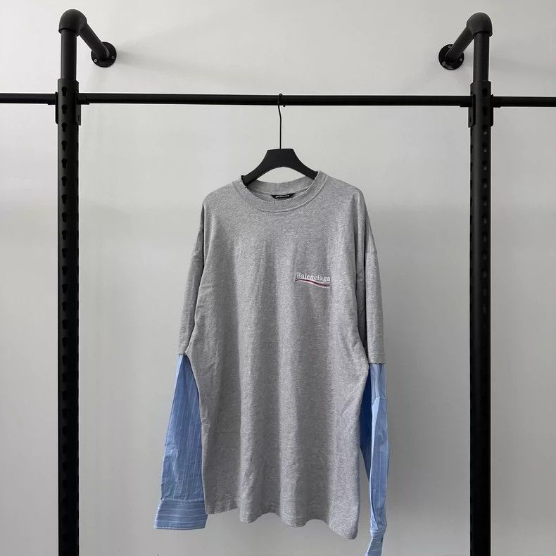 Balenciaga Balenciaga Balenciaga Logo Long Sleeve T-Shirt-2506 Size US M / EU 48-50 / 2 - 1 Thumbnail