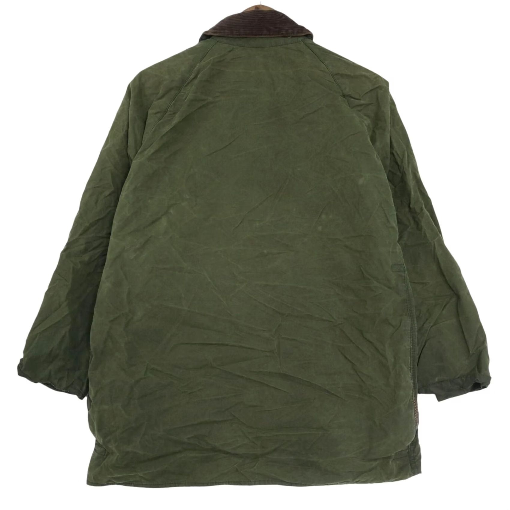 Barbour VINTAGE Barbour BEAUFORT UK Made 3 Wallant Tag Oiled Cotton Jacket Khaki Used Mens C38 97CM 75x57x77cm Size US XXS / EU 40 - 3 Thumbnail