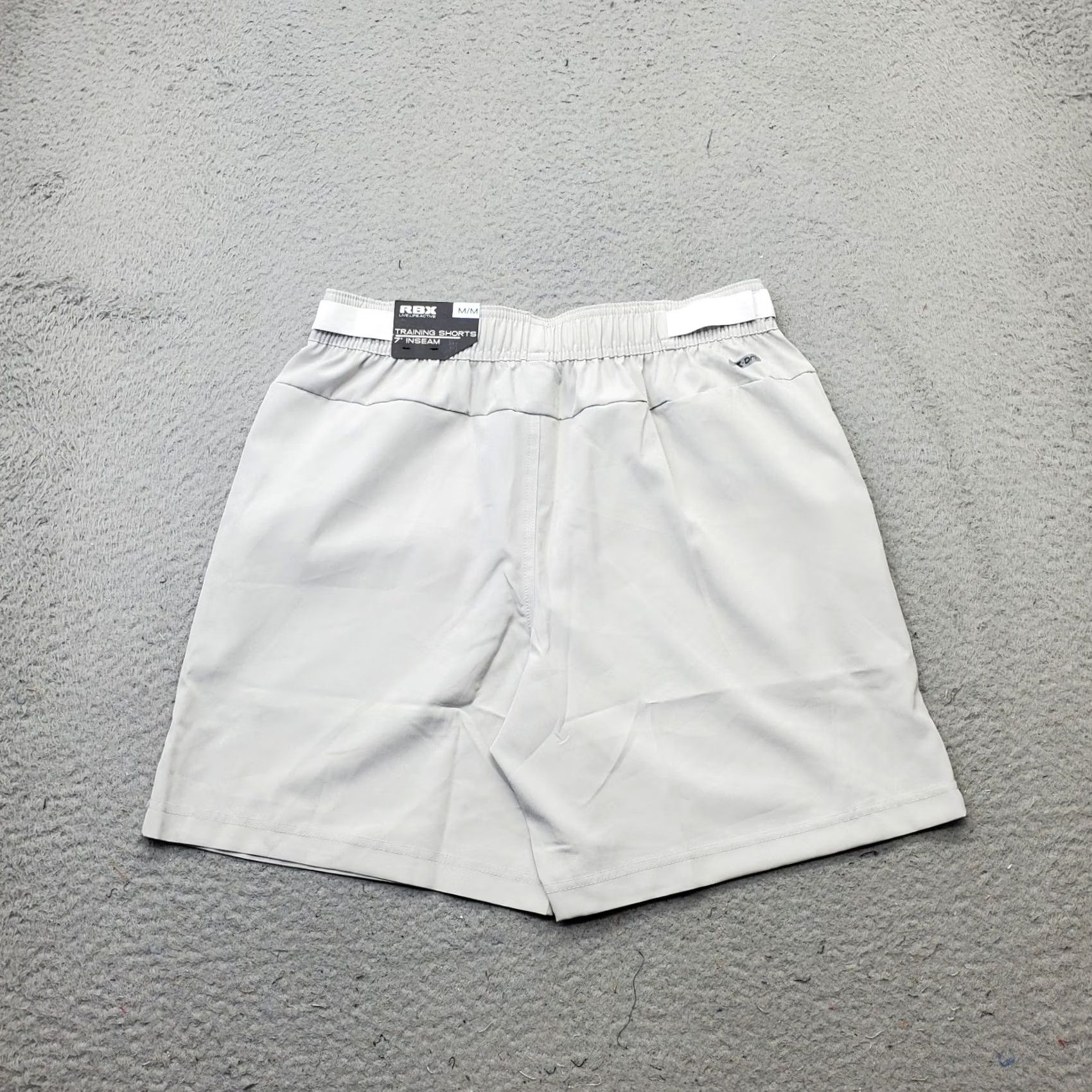 Vintage RBX Training Shorts Mens M Gray Athletic Performance Stretch Elastic Waist Size US 31 - 2 Thumbnail