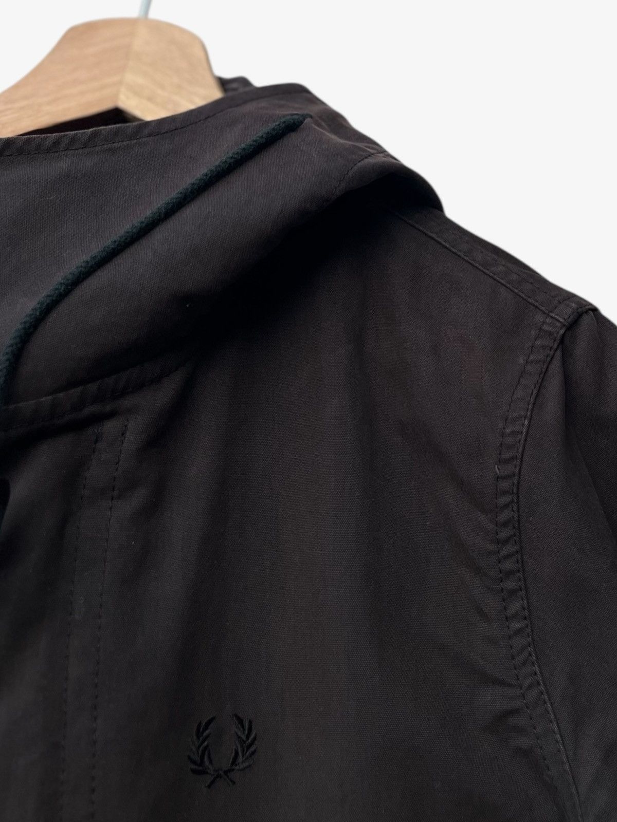 Fred Perry Faded Black Fred Perry Japan Cotton Blend Fishtail Parka Size US XS / EU 42 / 0 - 8 Thumbnail
