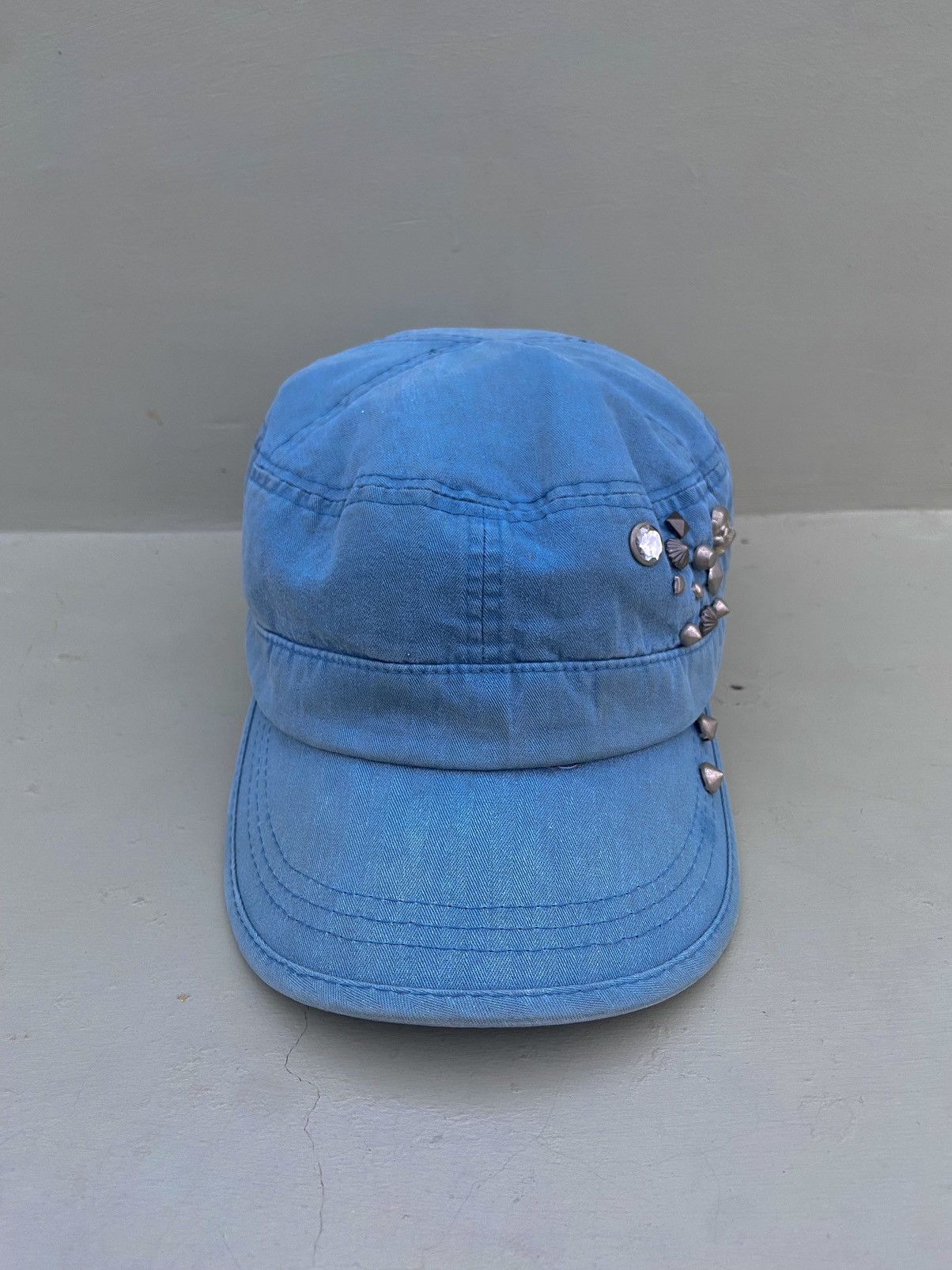 If Six Was Nine 2000s punk skull studded ifsix patrol hat Size ONE SIZE - 4 Thumbnail