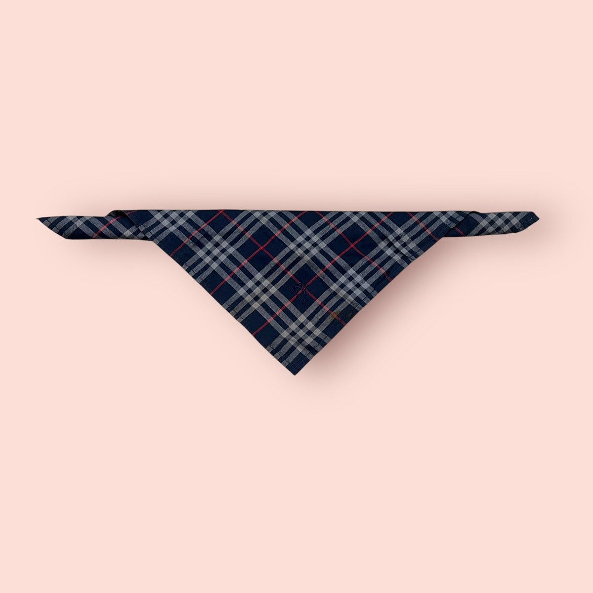 Burberry × Designer ICONIC BURBERRYS BLACK LABEL PLAID NOVA CHECK HANDKERCHIEF Size ONE SIZE - 6 Thumbnail