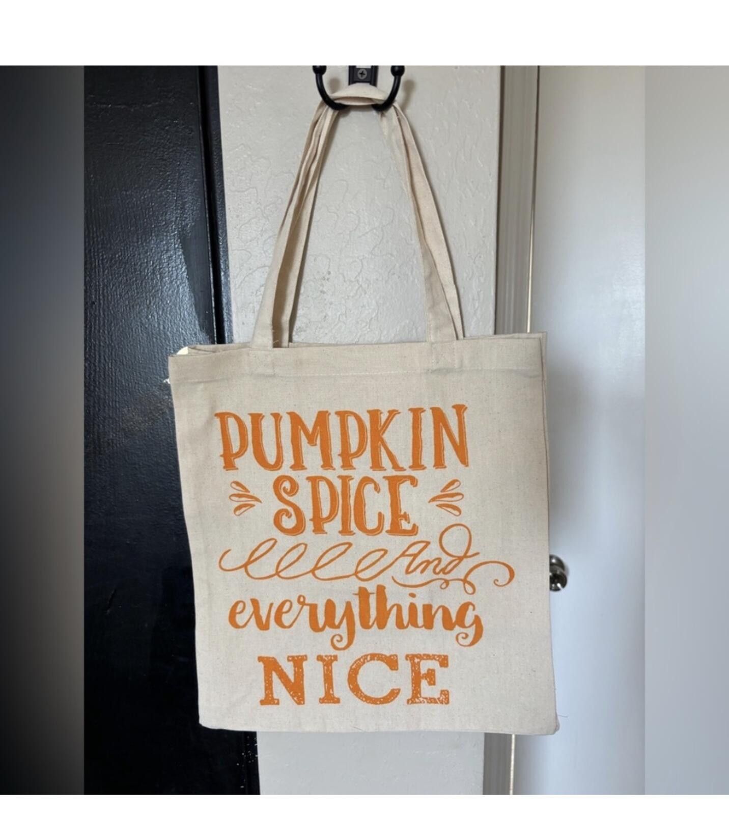 Other (Boutique) Pumpkin Spice and Everything Nice Tote Bag Size ONE SIZE - 2 Thumbnail