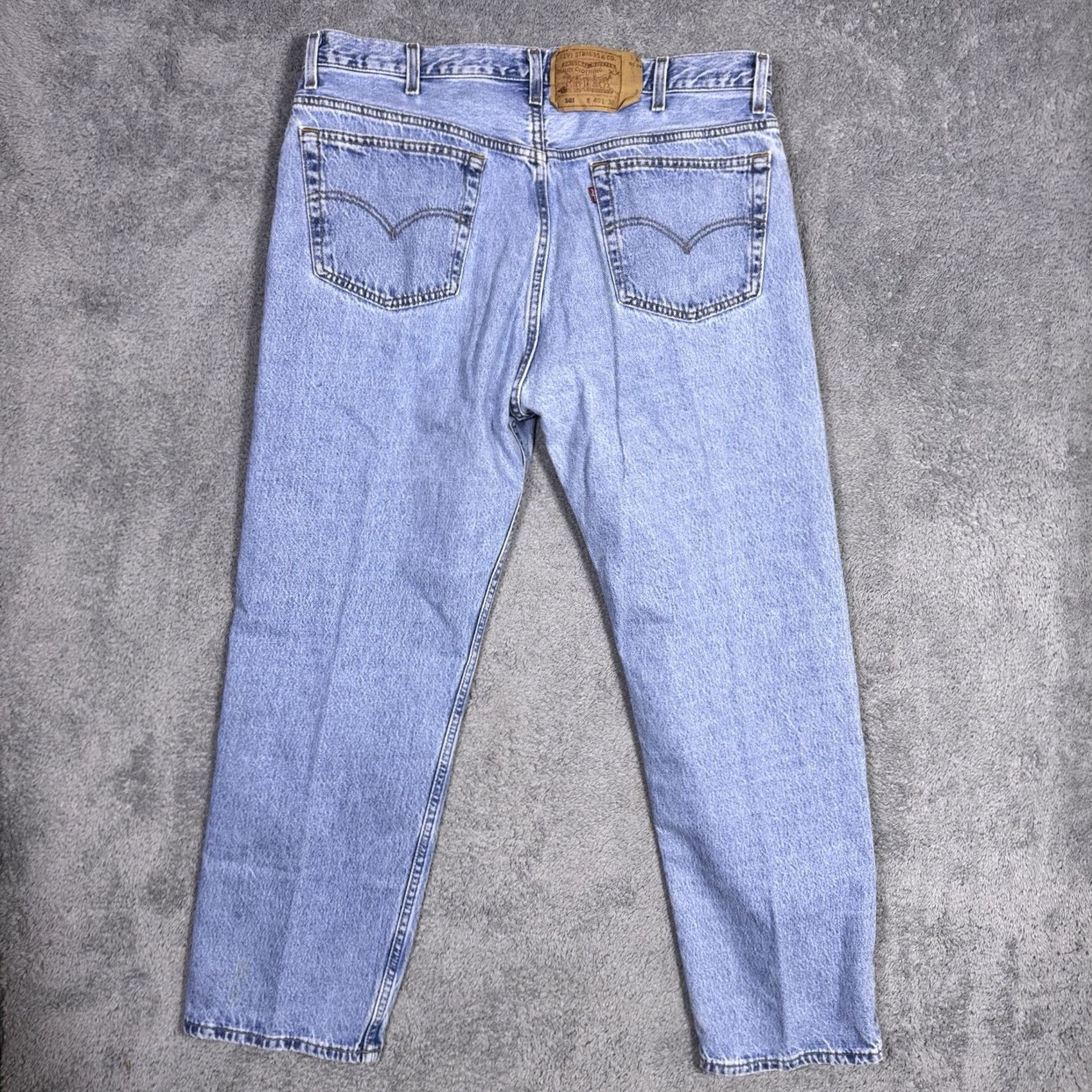 Levi's VINTAGE Levi's 501XX Jeans Men 36x28 USA Made 1995 Button Fly Grunge 90s Light Jeans Mens Leather? Size US 36 / EU 52 - 7 Thumbnail