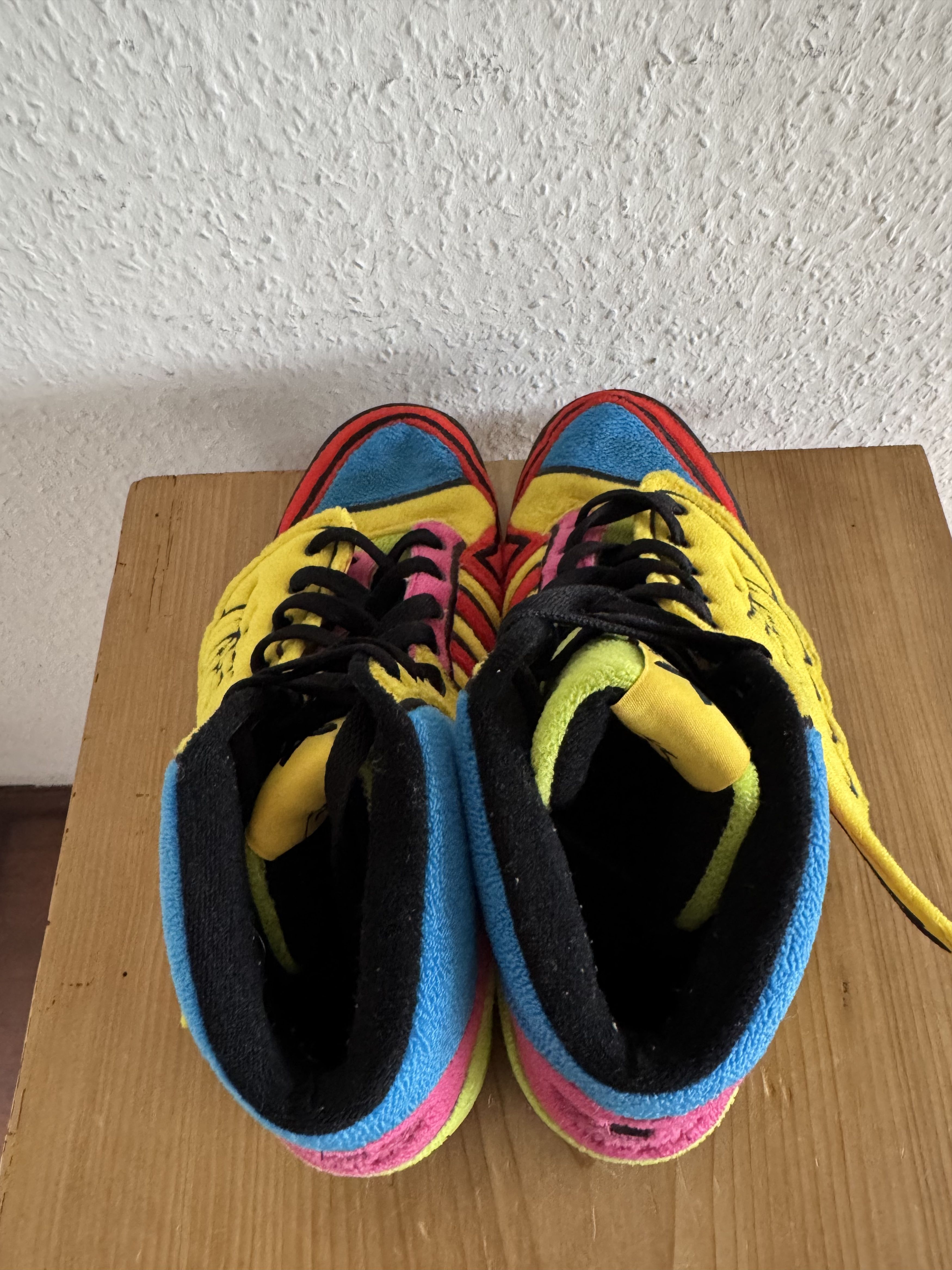 Adidas × Jeremy Scott Winged Rainbow Fleece Sneakers Size US 7.5 / EU 40-41 - 10 Thumbnail