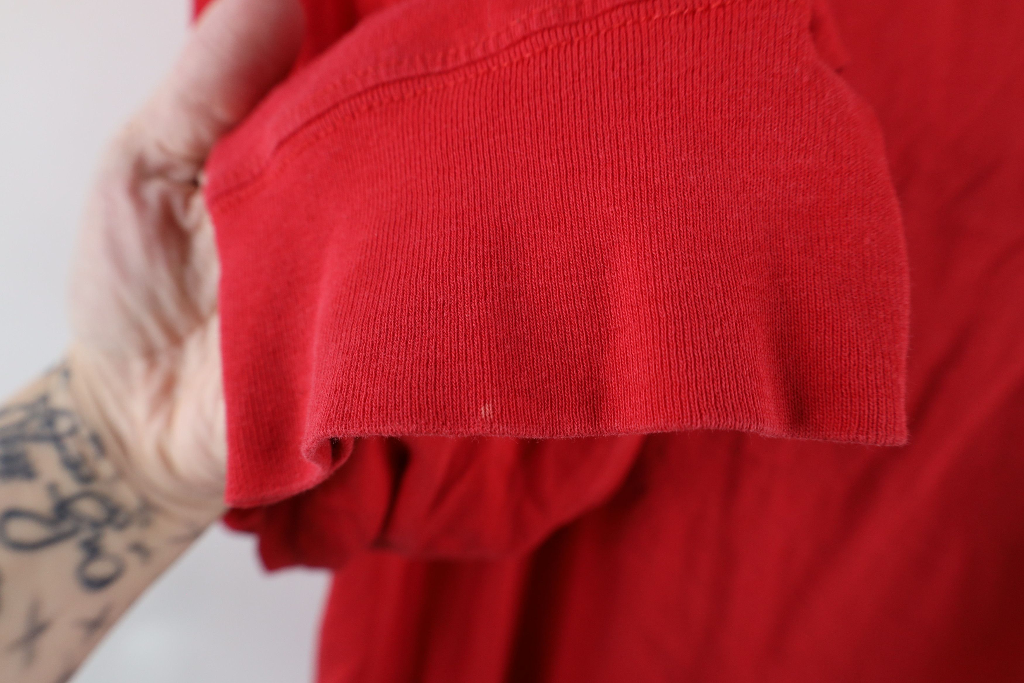 The North Face × Vintage The North Face Spell Out Big Logo Long Sleeve T-Shirt Red Size US XXL / EU 58 / 5 - 4 Thumbnail