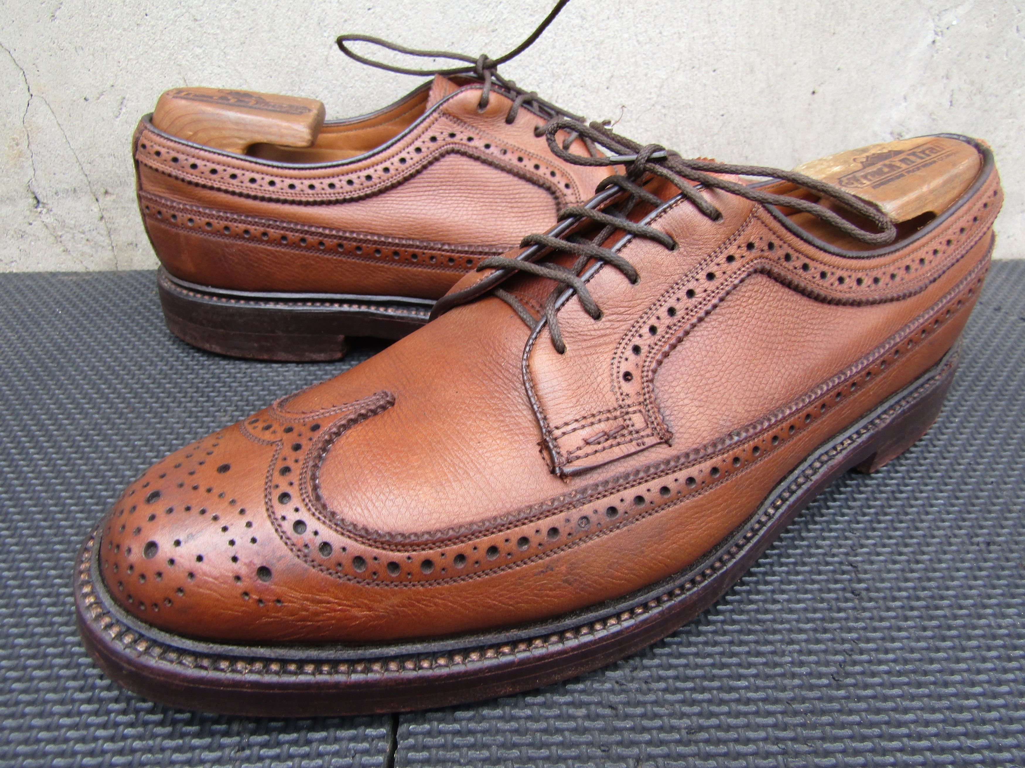 Florsheim Vtg Florsheim Imperial 93602 Kenmoor Rare V-Cleat Longwing Size US 8 / EU 41 - 1 Thumbnail