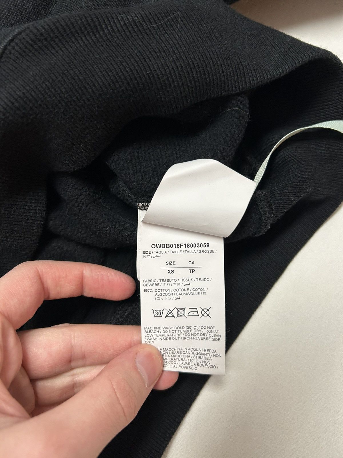 Off-White FW2018 “Will You Marry Me?” Cropped Hoodie Size US XS / EU 42 / 0 - 8 Thumbnail
