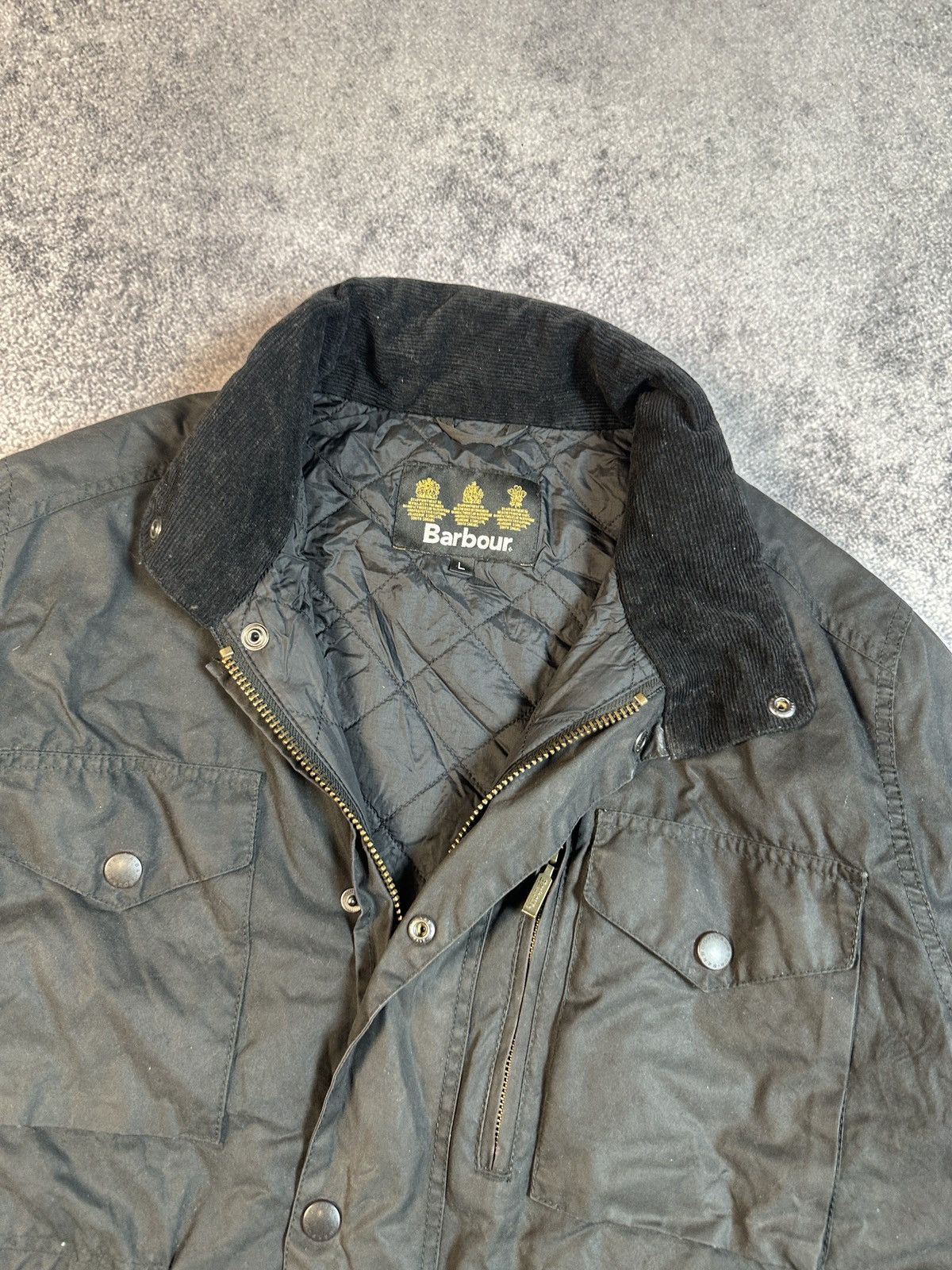 Barbour Vintage Barbour Wax Sapper Jacket UK Style Streetwear L Size US L / EU 52-54 / 3 - 3 Thumbnail