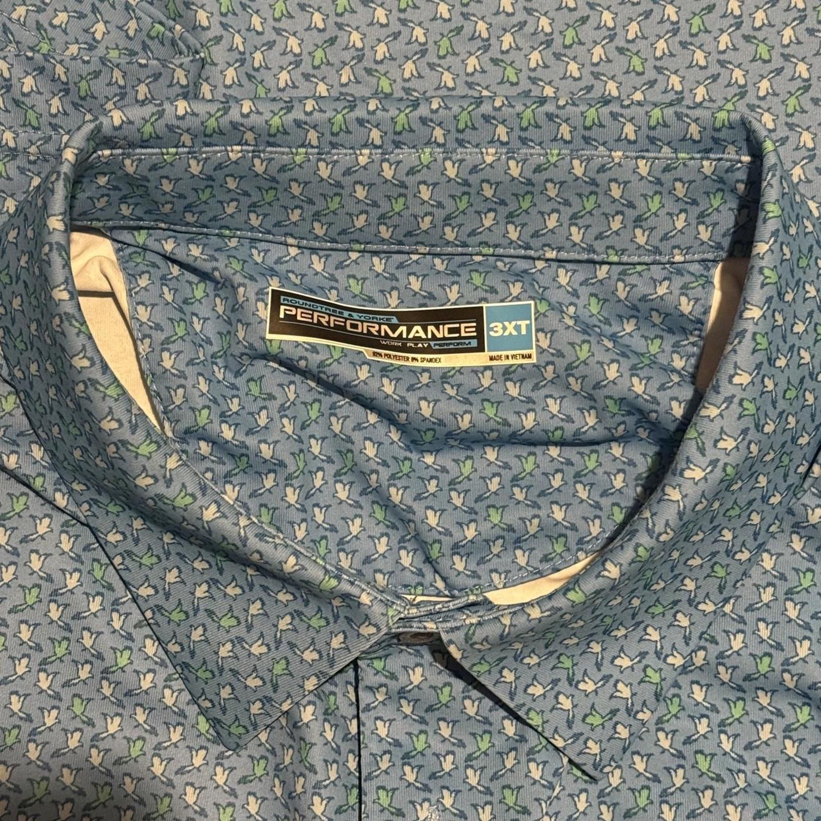 Roundtree & Yorke Roundtree & Yorke Performance Men's Polo Shirt – 3XT Size US XXL / EU 58 / 5 - 2 Thumbnail