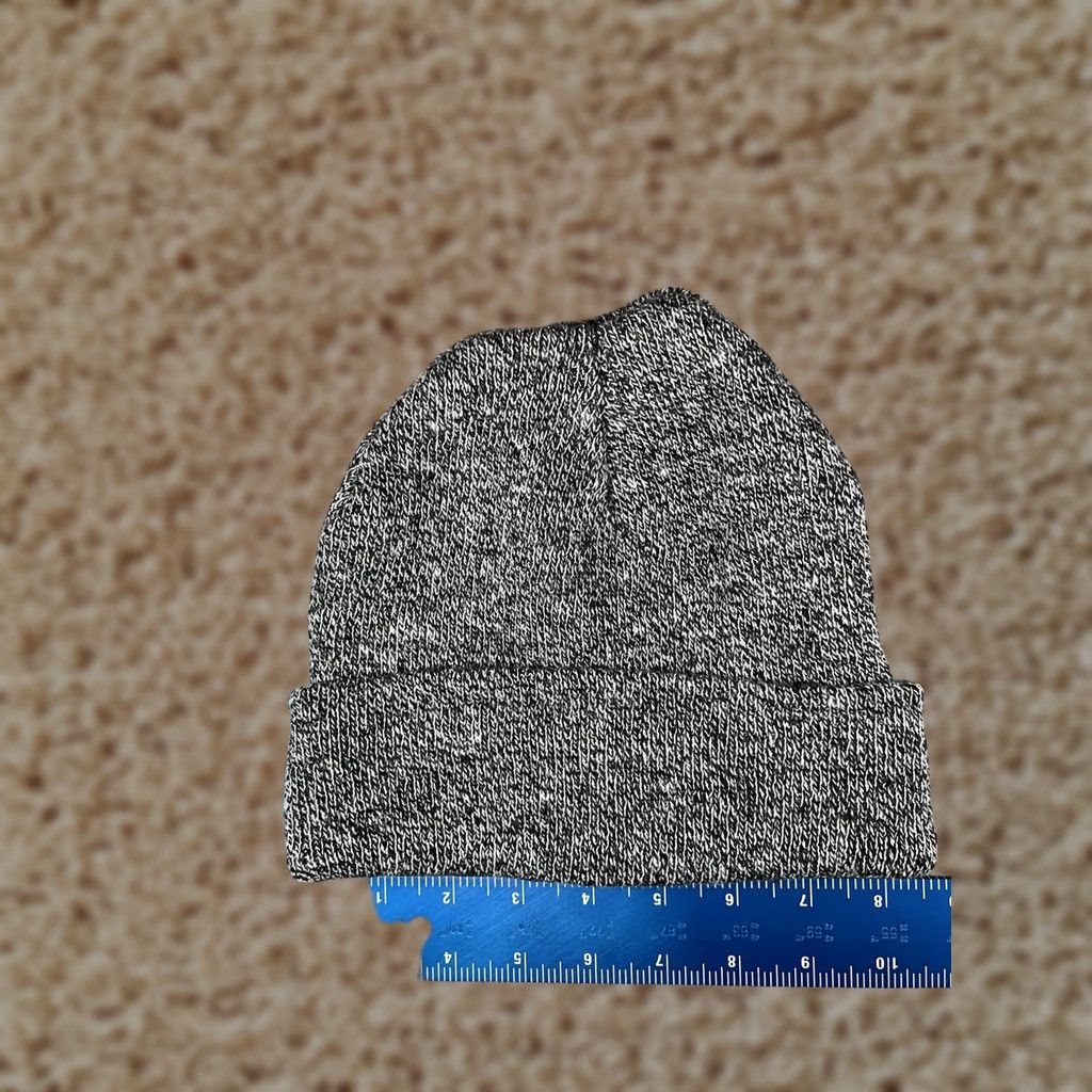 Vintage Nike Shirt Mens Knit Beanie One Size Gray Marled Cuffed Warm Winter Casual Knit Hat Size ONE SIZE - 1 Thumbnail