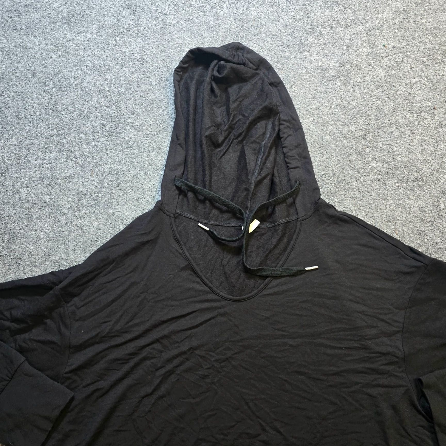 Vintage Halara Hoodie Women XL Black Tunic Oversized Lounge Casual Sweatshirt Pullover Long Sleeve V-Neck Size XL / US 12-14 / IT 48-50 - 2 Thumbnail