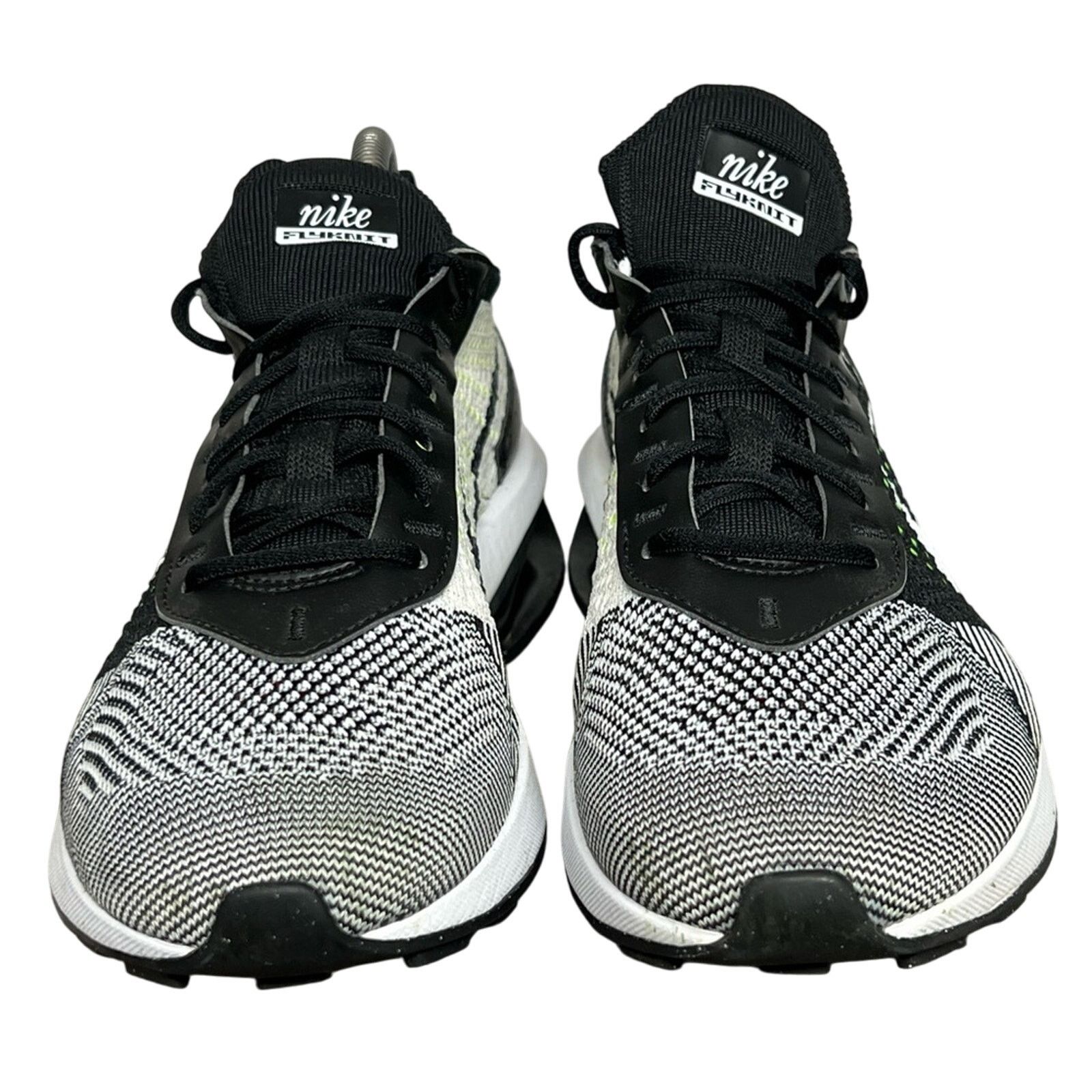 Nike Nike Air Max Flyknit Racer Running Womens Black White Volt Size US 8.5 / IT 38.5 - 5 Thumbnail