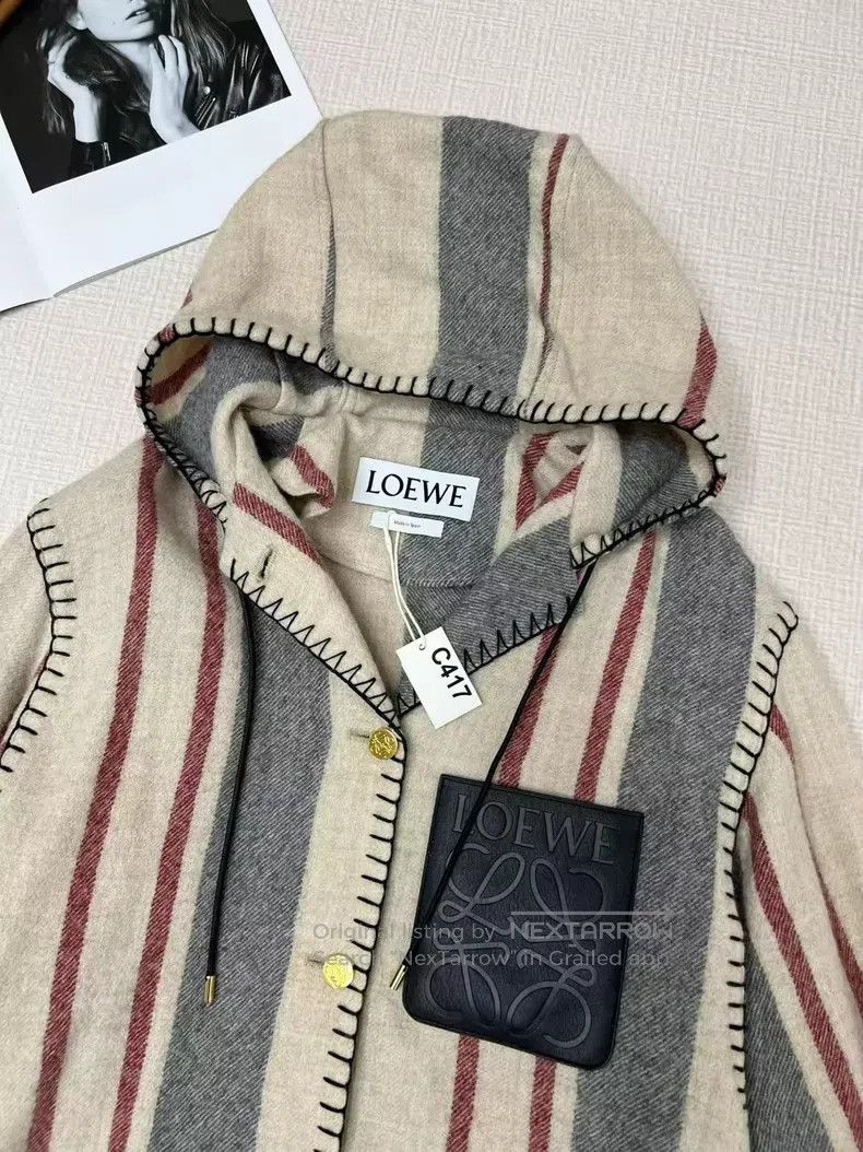 Loewe Loewe Striped Hooded Jacket Cardigan Size XS / US 0-2 / IT 36-38 - 3 Thumbnail