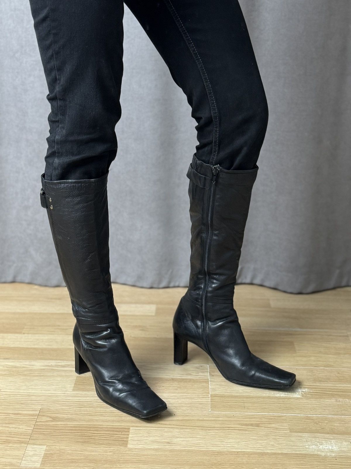 A.S.98 Vintage Leather Hight Heels Leather AS 98 Guidi Style Rare Size US 9 / EU 42 - 3 Thumbnail