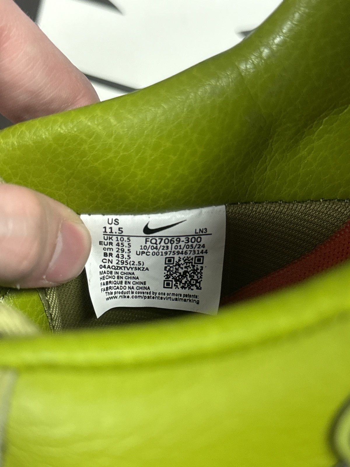Cactus Plant Flea Market × Nike Nike Air Froce 1 CPFM Moss Size 11.5 Brand New Size US 11.5 / EU 44-45 - 23 Thumbnail