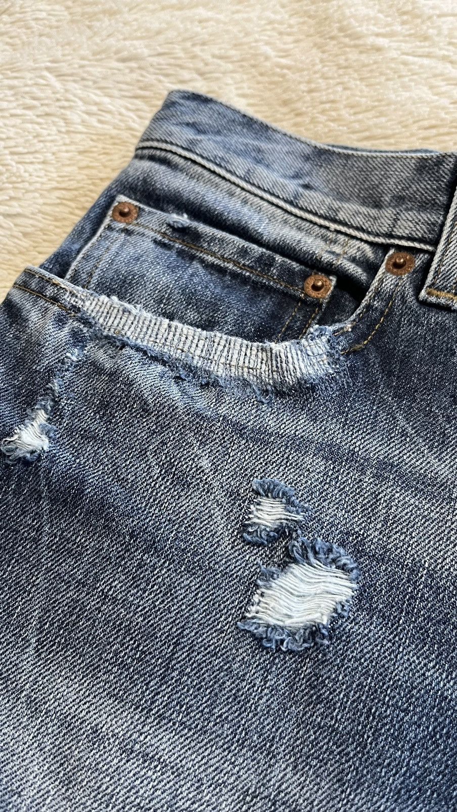 Dolce & Gabbana × Vintage Dolce & Gabbana Distressed Denim Size US 32 / EU 48 - 7 Thumbnail