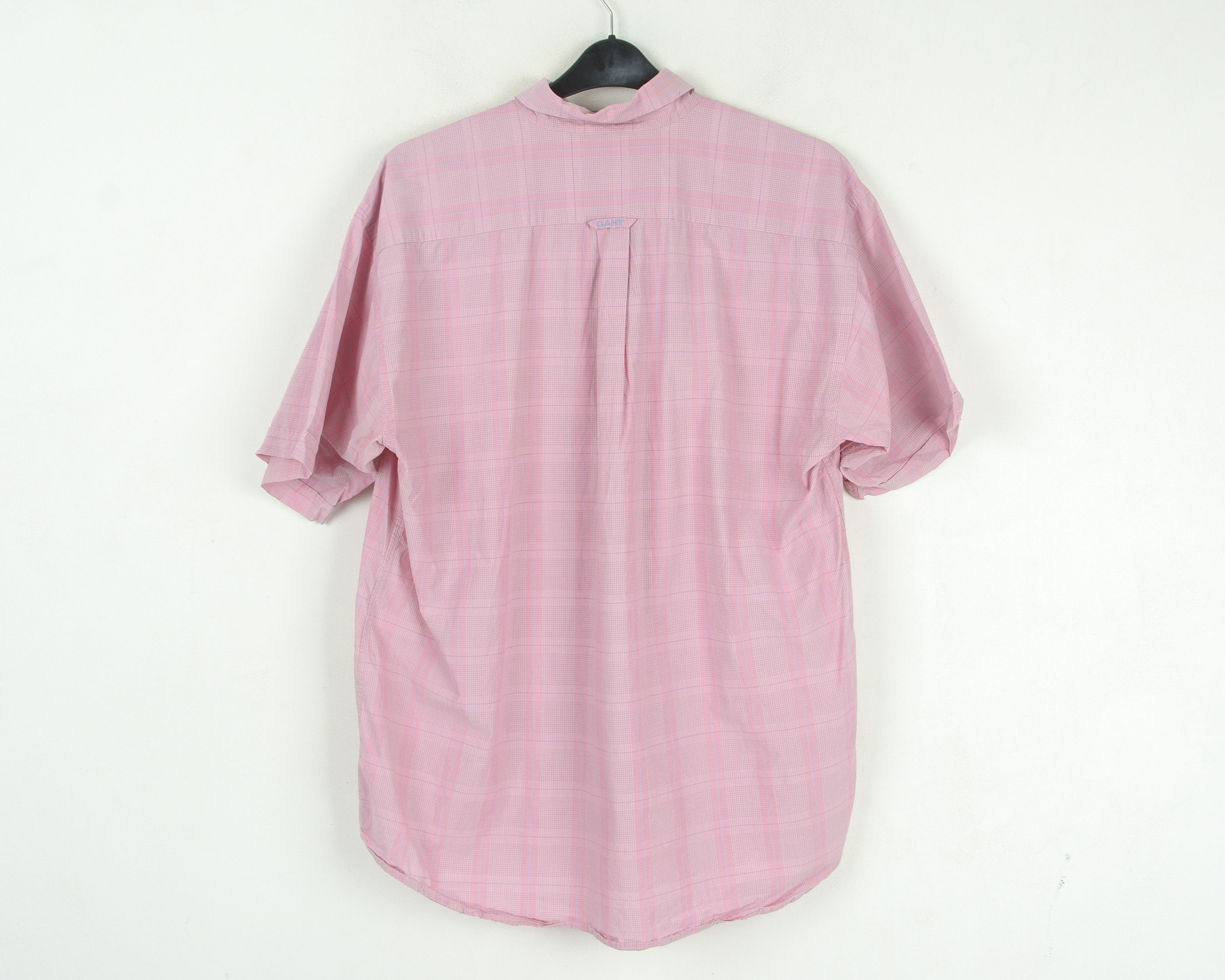 Gant Long Island Poplin Shirt Check Short Sleeved Tartan Plaid Size US XL / EU 56 / 4 - 6 Thumbnail