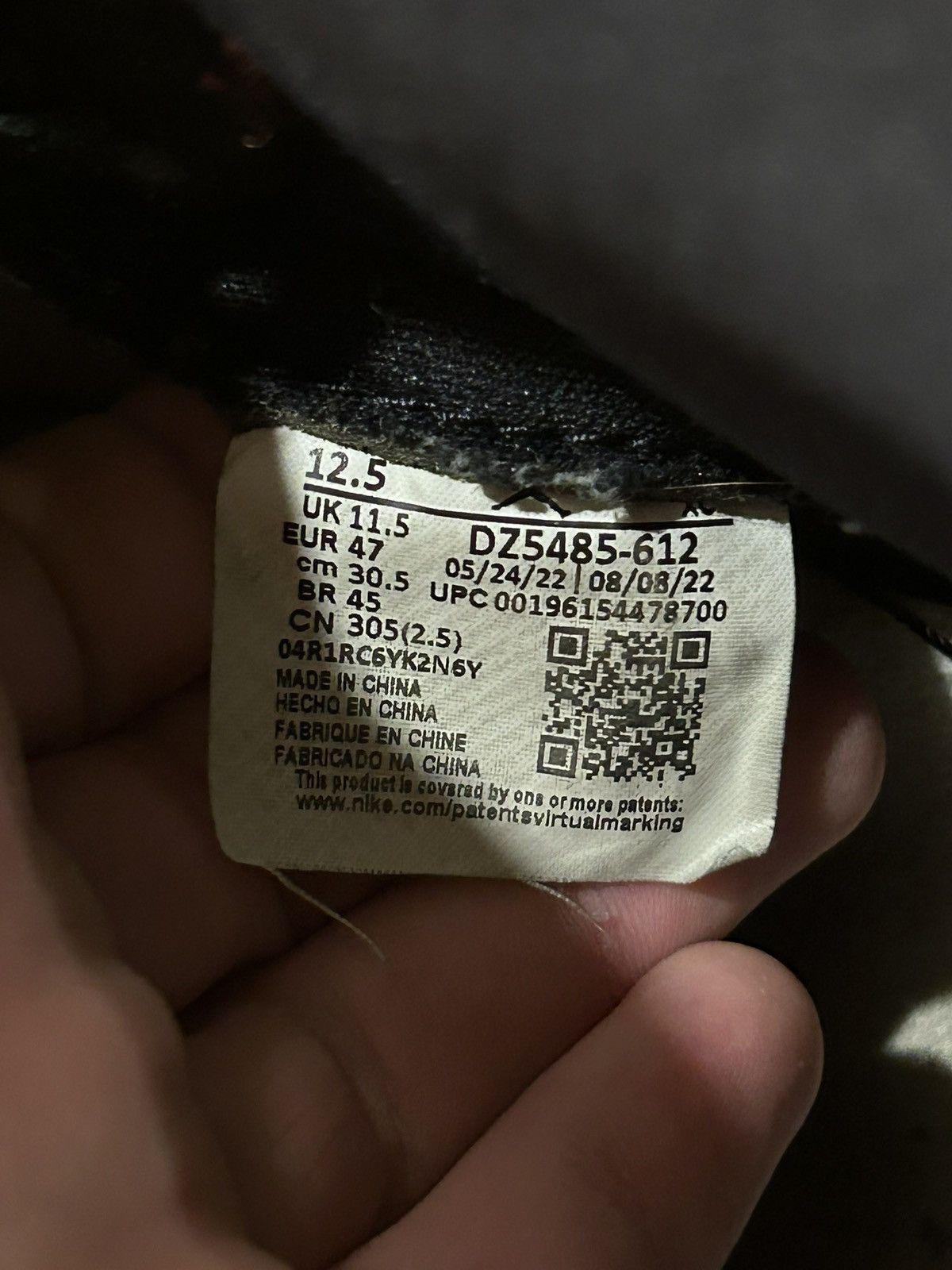 Jordan Brand Jordan 1 Chicago Lost And Found DZ5485-612 NEXT DAY SHIPPING Size US 12.5 / EU 45-46 - 7 Thumbnail