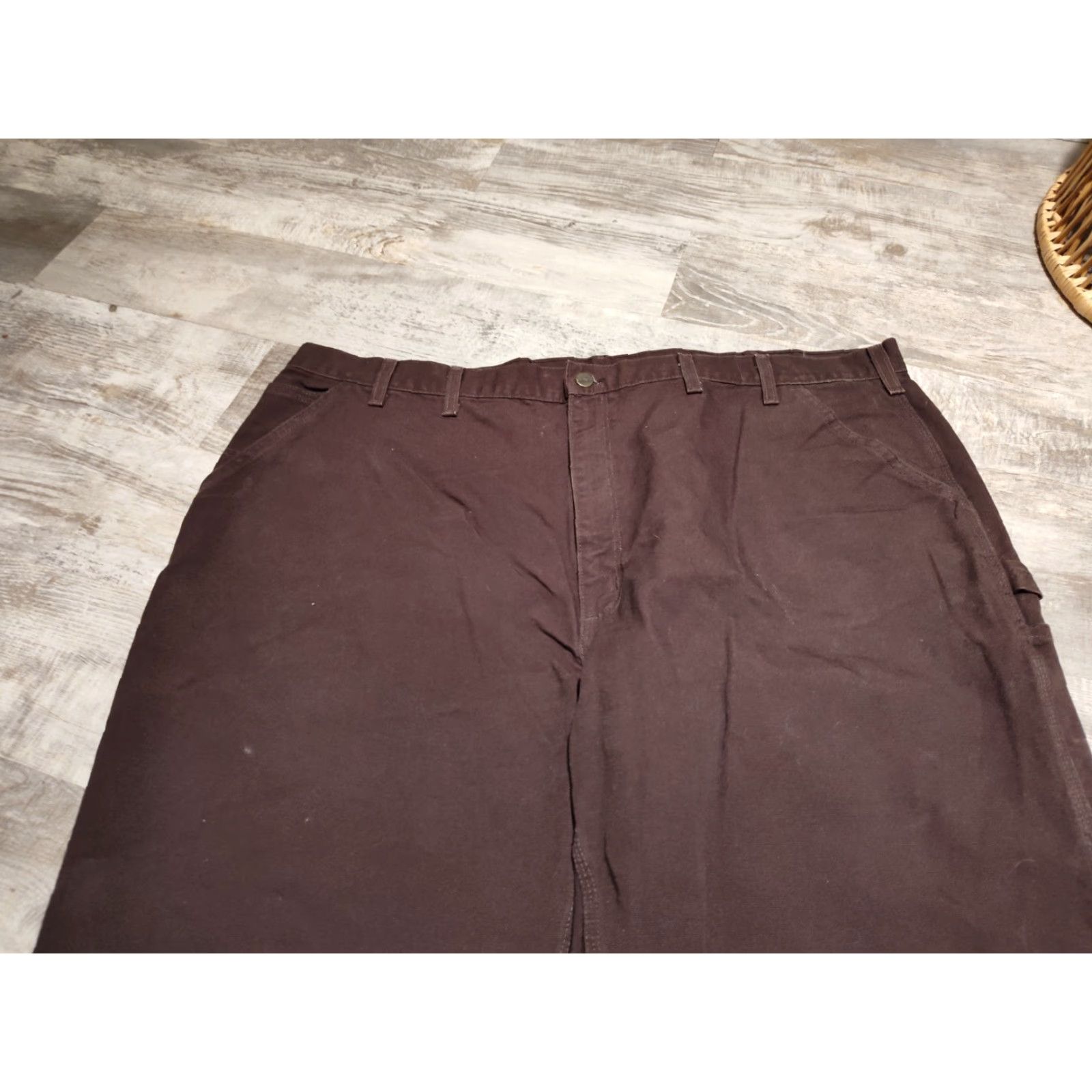 Carhartt VINTAGE Carhartt Dungaree Carpenter Pants B11 DKB Brown 48x27 Regular Workwear Mens Size US 32 / EU 48 - 4 Thumbnail