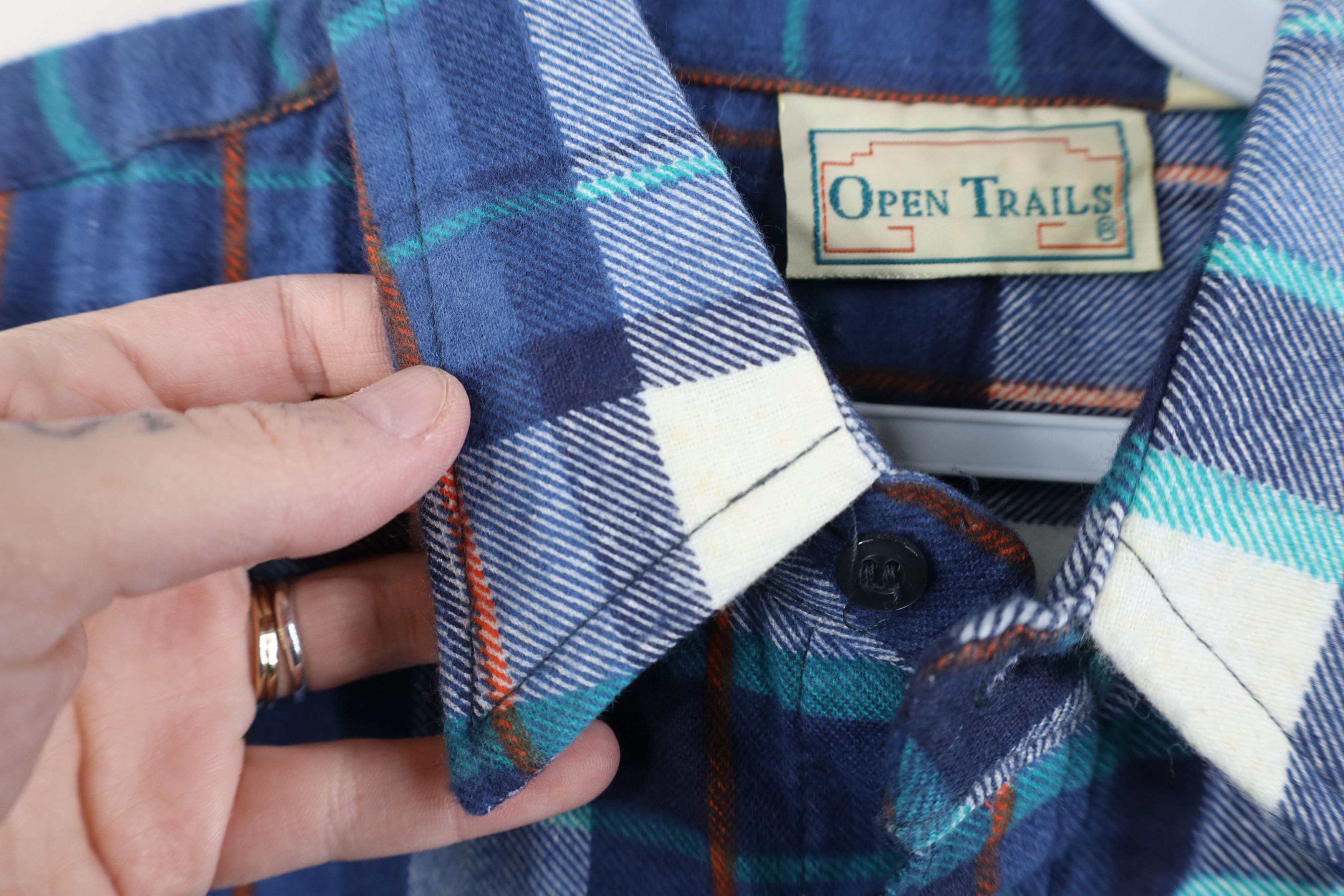 Vintage Vintage 70s Streetwear Flannel Collared Button Shirt Plaid Size US M / EU 48-50 / 2 - 8 Thumbnail
