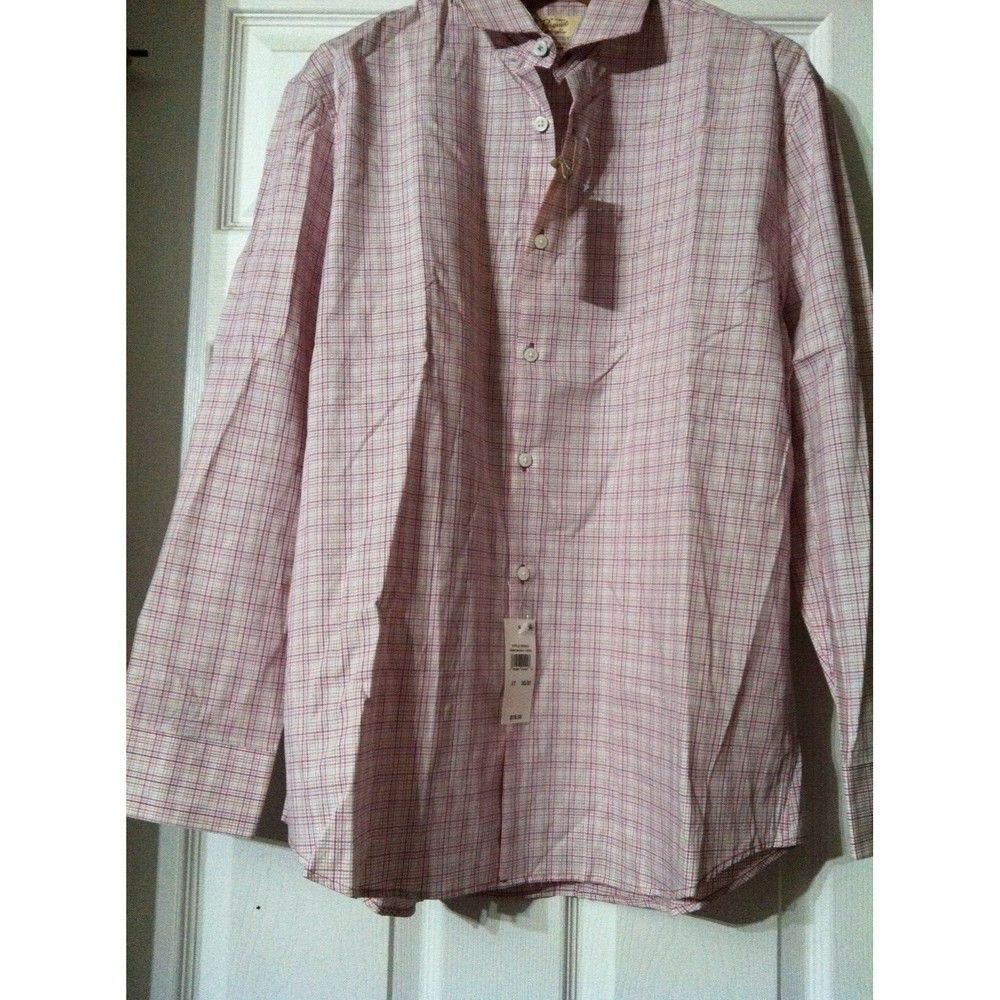 Original Penguin PENGUIN MENS NEW PINK 100%COTTON DRESS SHIRT SIZE:17/32-33 Size US XL / EU 56 / 4 - 1 Thumbnail