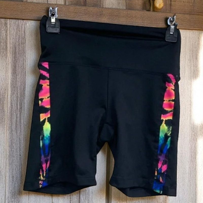 Pink NWT- Pink Victoria's Secret Black Rainbow Tie-Dye Short S|P Size 27" / US 4 / IT 40 - 5 Thumbnail
