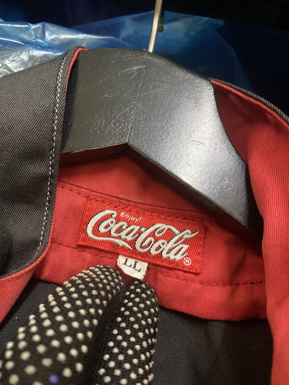 Coca Cola Vintage Coca-Cola Pinstripe Black Blouson Jacket Size US XL / EU 56 / 4 - 6 Thumbnail