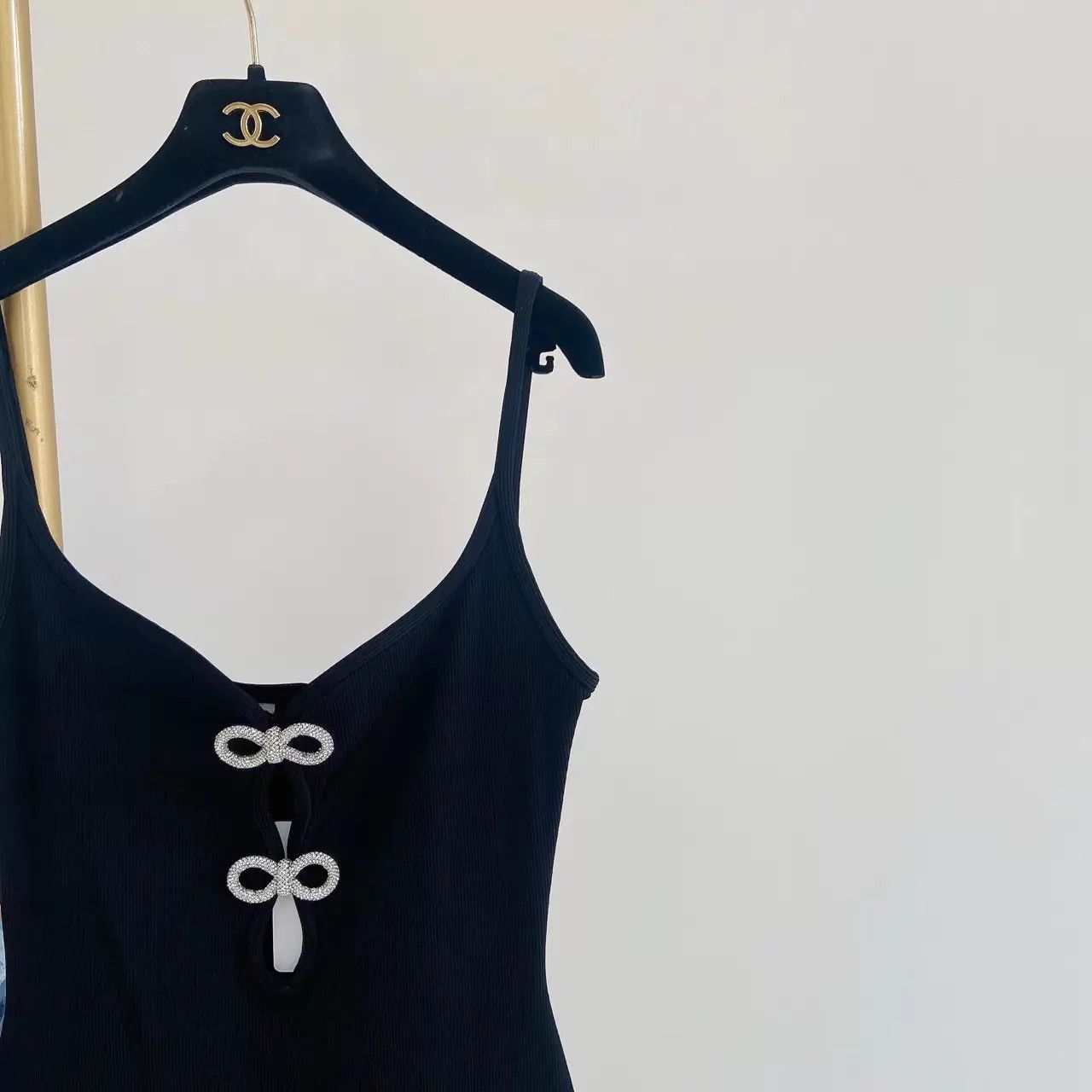 MACH & MACH Mach&Mach Black Cami Dress 40 Size S / US 4 / IT 40 - 5 Thumbnail