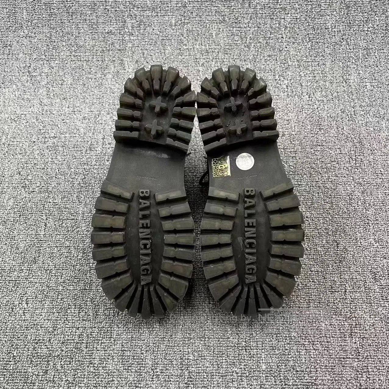 Balenciaga Balenciaga Strike Black Matte Lace-Up Boots. Size US 4.5 / IT 34.5 - 5 Thumbnail