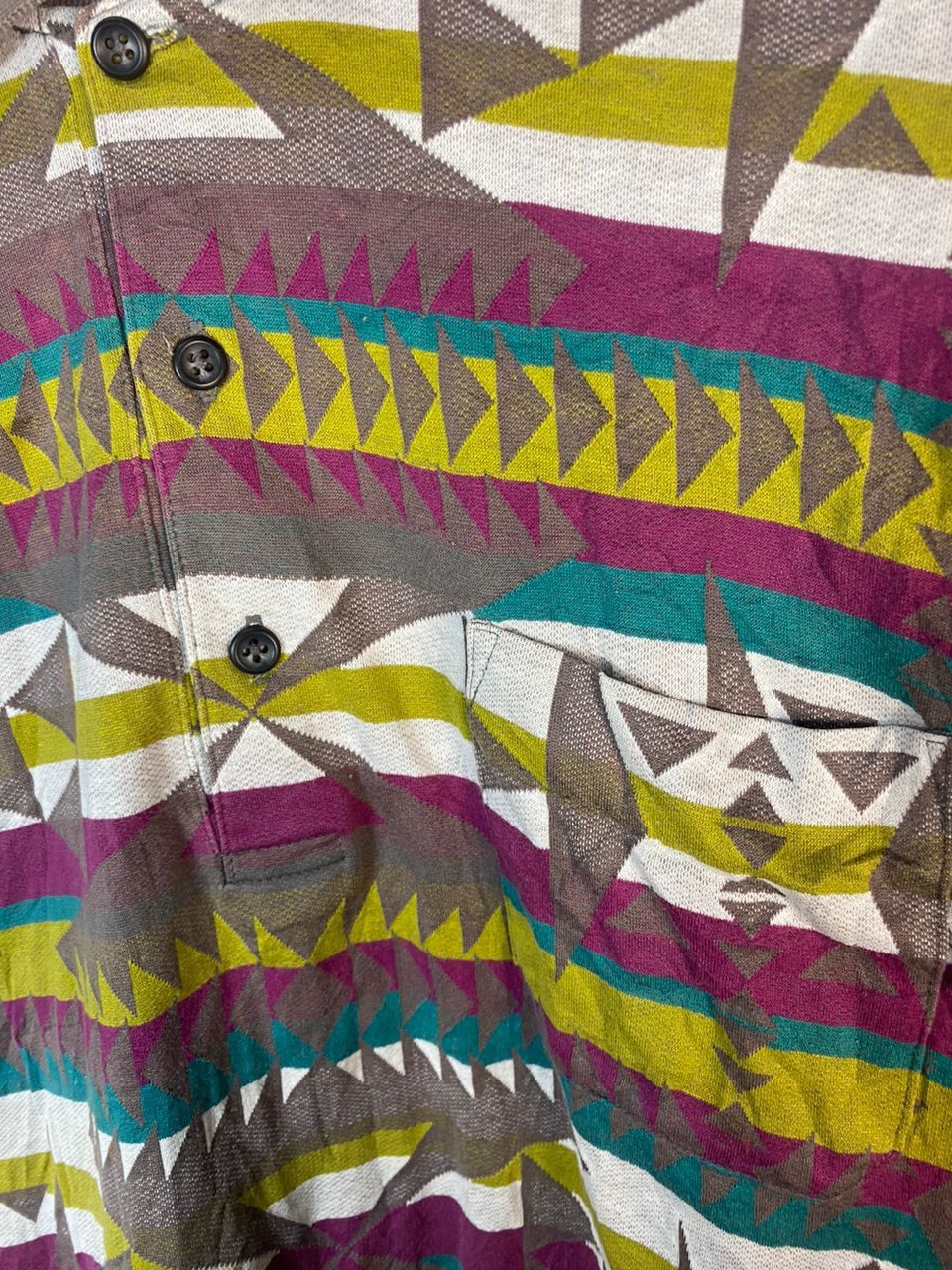 Japanese Brand × Lindbergh × Vintage Vintage Lindbergh fullprint native polo shirt Size US L / EU 52-54 / 3 - 4 Thumbnail